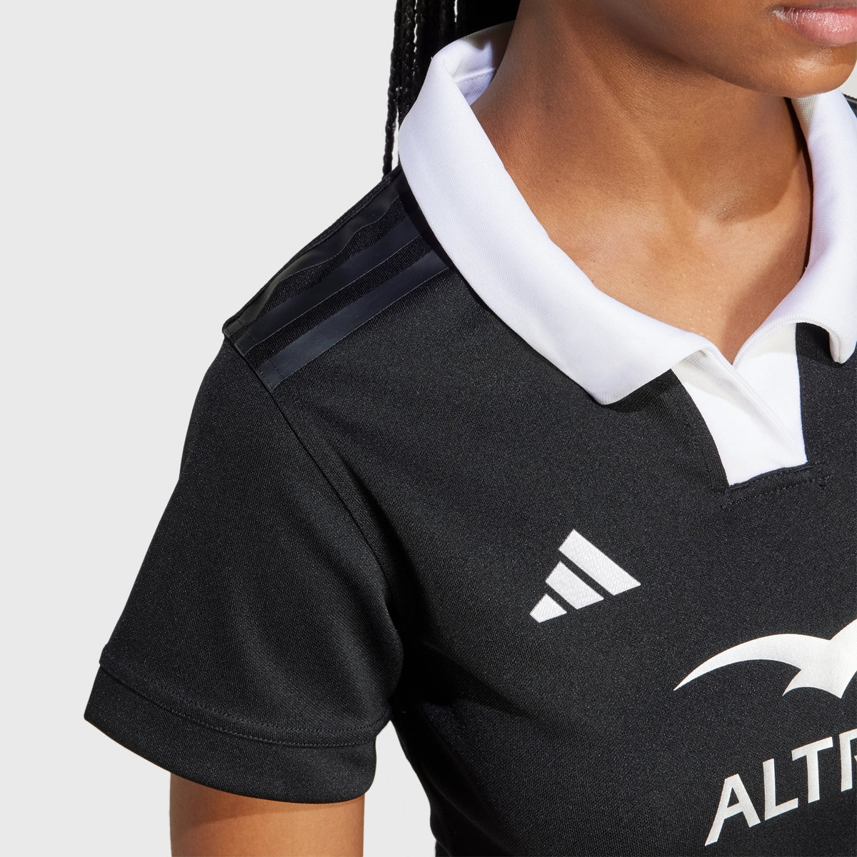 Adidas All Blacks Women's Home Replica Rugby Jersey 2024/25 - Official Licensed Jersey for Rugby Fans & Sports Enthusiasts - Perfect for Game Day, Training & Fan Support
