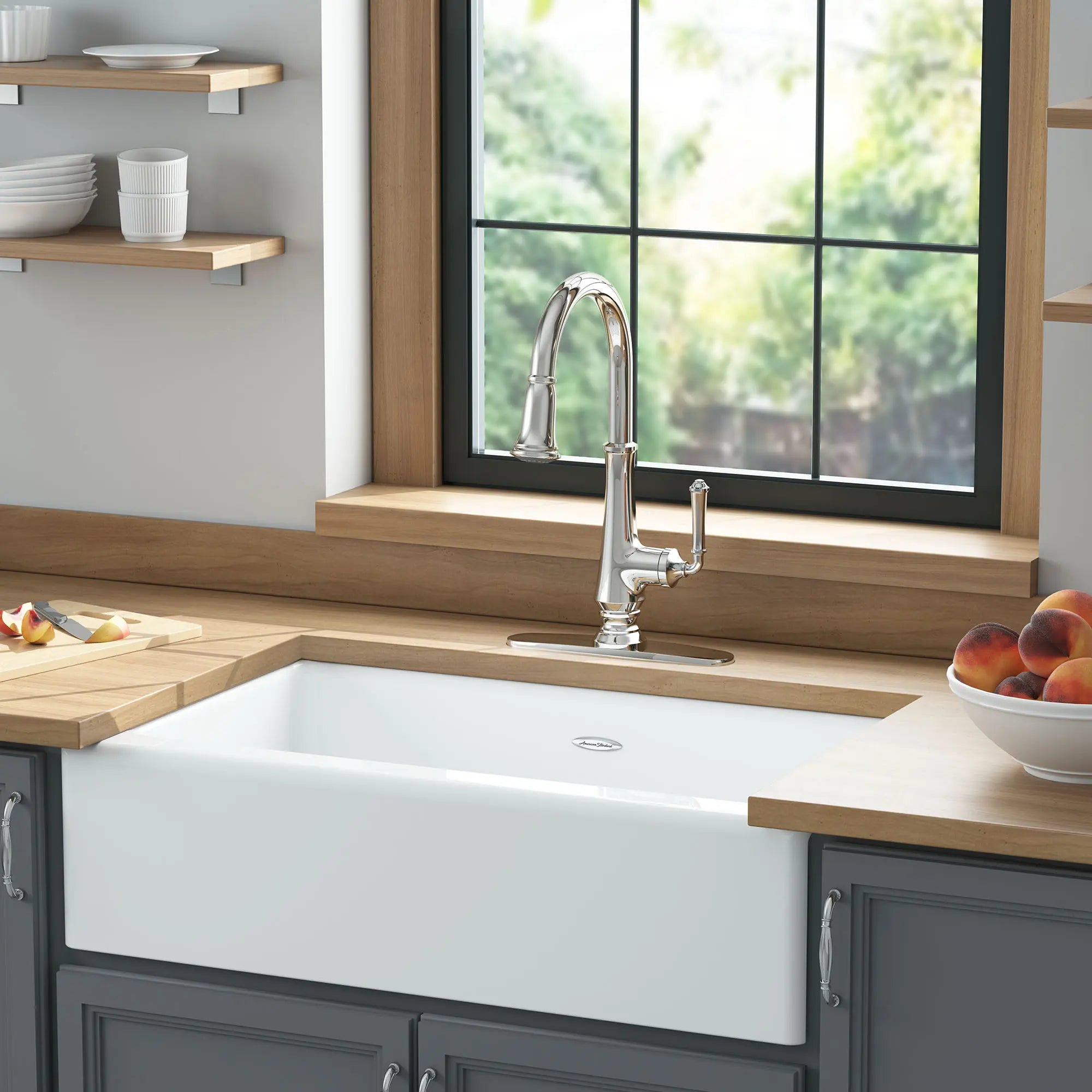 Delancey 33 x 22 Inch Farmhouse Apron Front Kitchen Sink - Undermount Single Bowl Cast Iron Sink for Rustic & Modern Kitchens | Perfect for Country Style Homes & Renovations