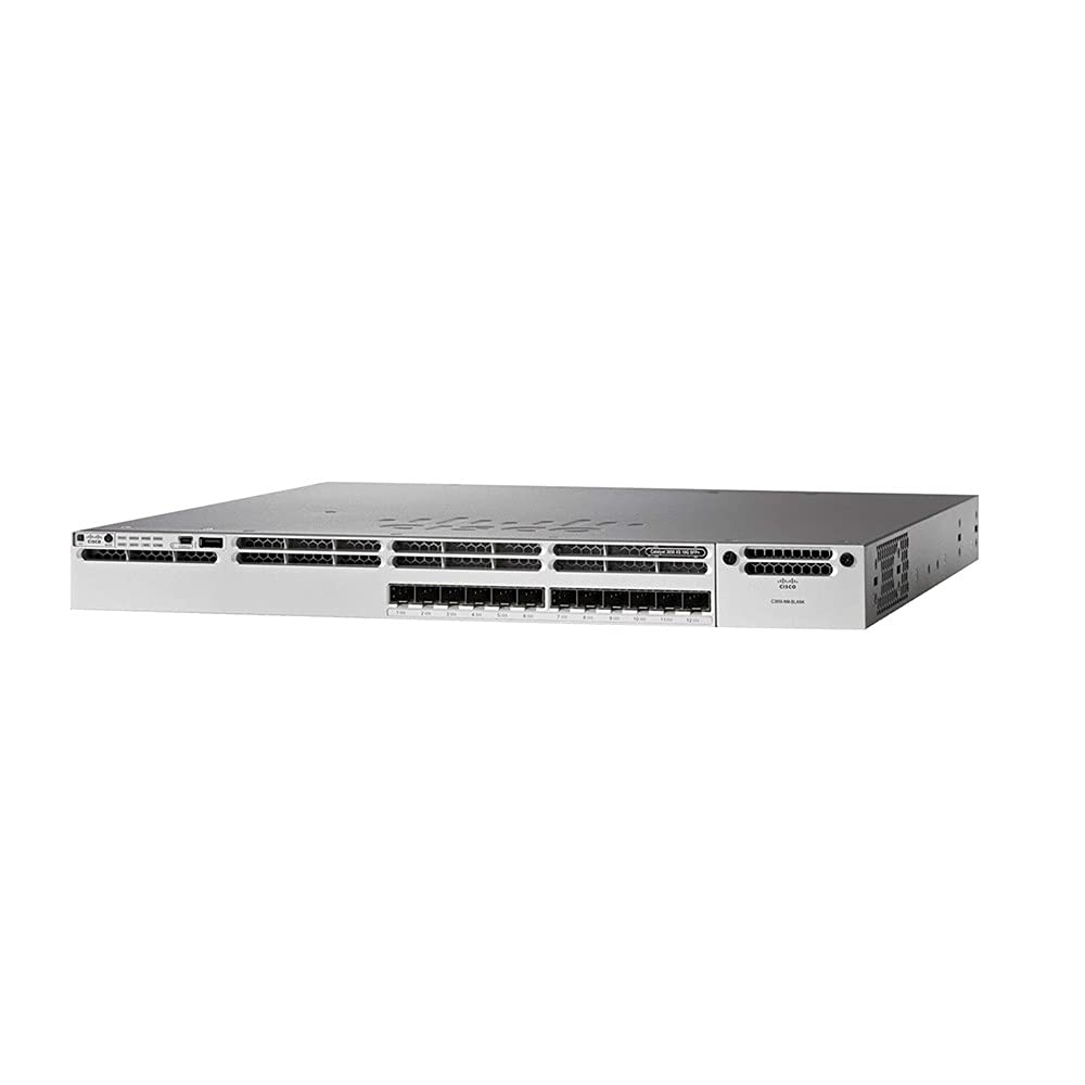 Refurbished Cisco WS-C3850-12S-S Catalyst 3850 12-Port Gigabit Ethernet SFP Switch | Layer 3 IP Network Switch | Ideal for Small Business & Enterprise Networks