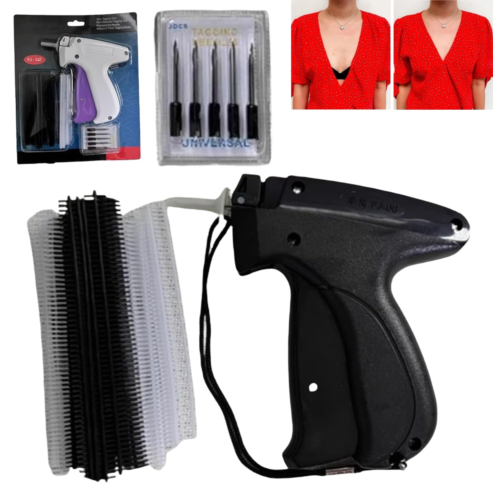 Stitchy Quick Clothing Repair Gun - Professional Handheld Stitching Tool for Fast Fabric Fixes | Mini Sewing Machine Alternative | Perfect for Emergency Repairs, Travel & Mother's Day Gifts (Black)