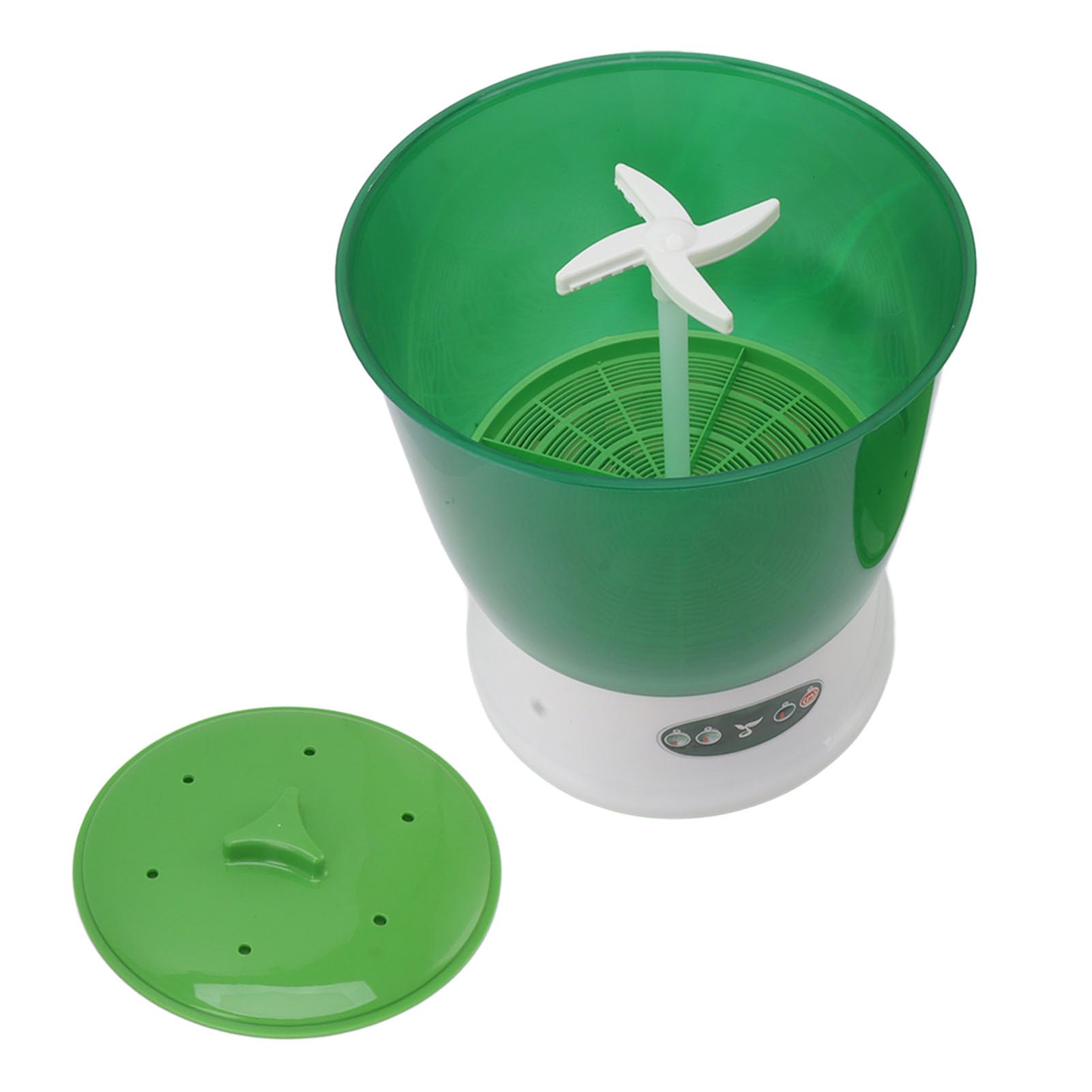 GLOGLOW Large Capacity 3-Layer Automatic Bean Sprout Machine with Pressing Plate - Home Kitchen Germination Kit for Fresh Sprouts (US Plug 110V) | Perfect for Organic Gardening, Healthy Eating & Vegan Diets