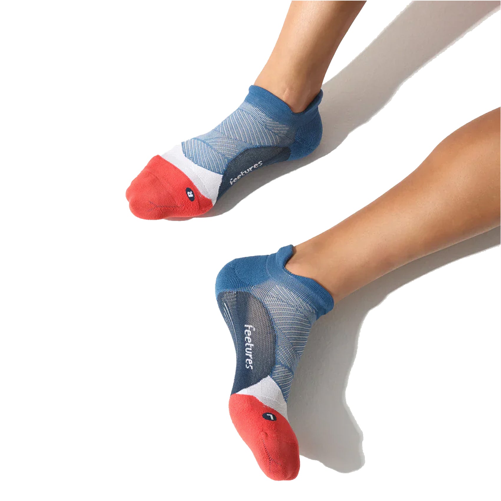 Unisex Feetures Light Cushion No Show Tab Socks - Breathable Athletic Socks for Running, Gym & Everyday Wear