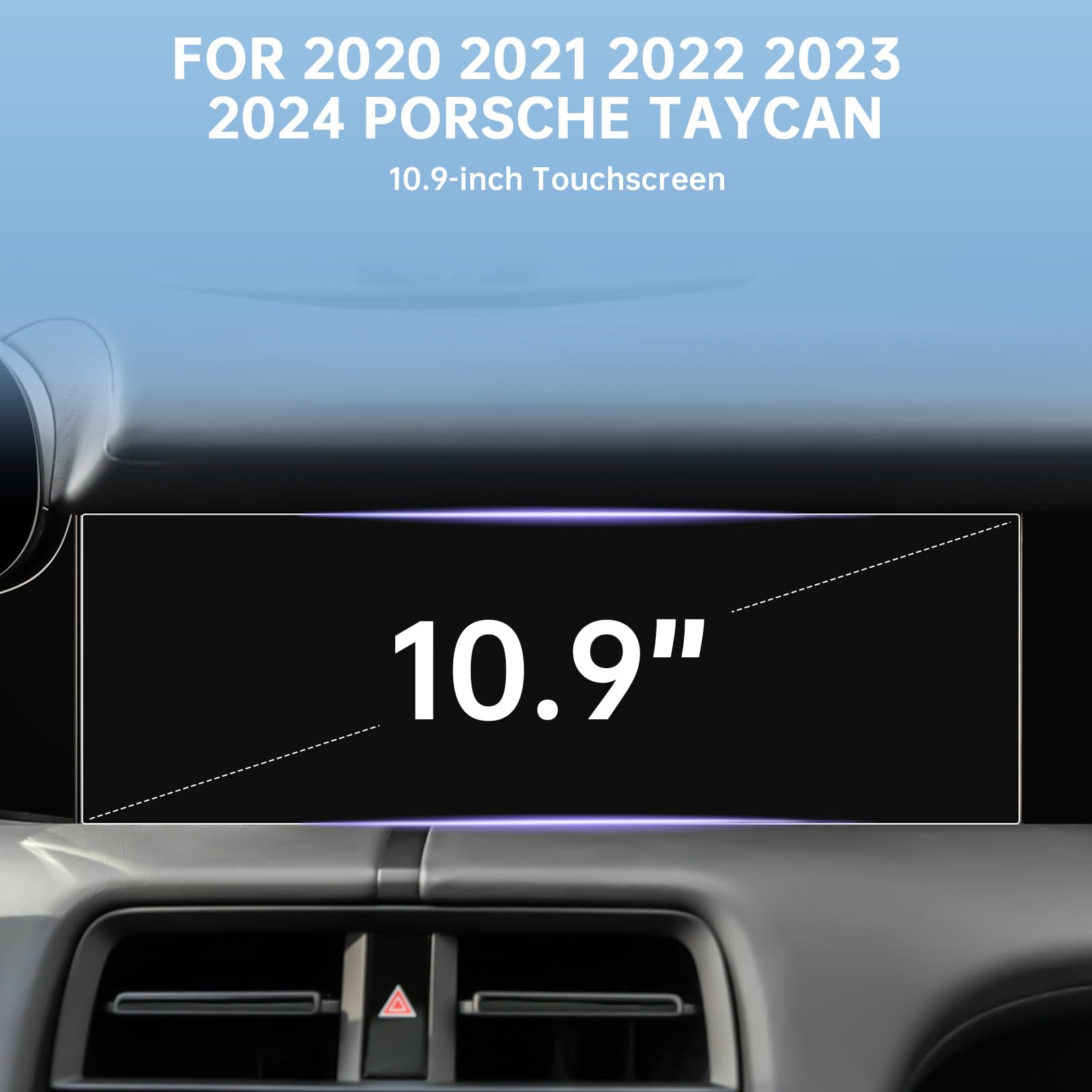 LUWU Porsche Taycan 2020-2025 Screen Protector (2-Pack) - 10.9