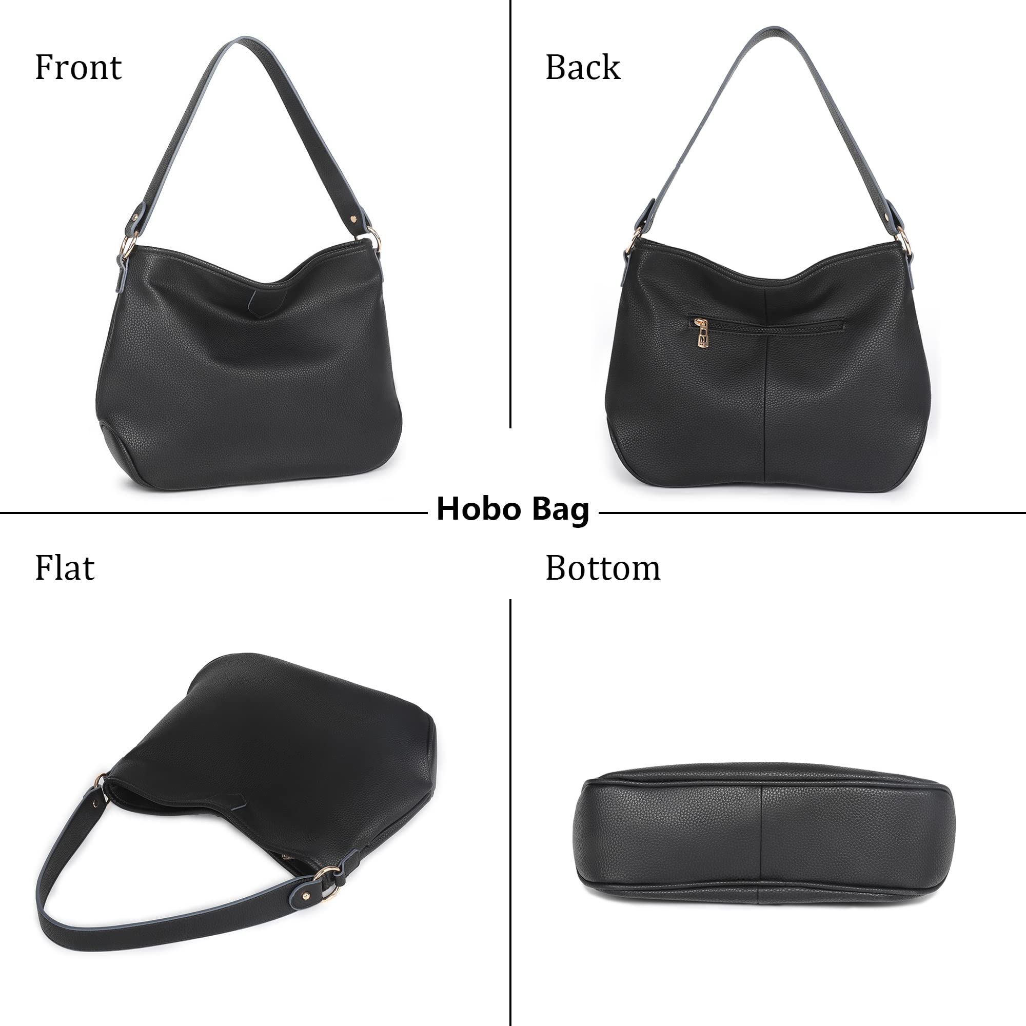 Montana West Soft Hobo Bags for Women - Stylish Leather Shoulder Purse & Handbag Satchel - Perfect for Work, Travel & Everyday Use