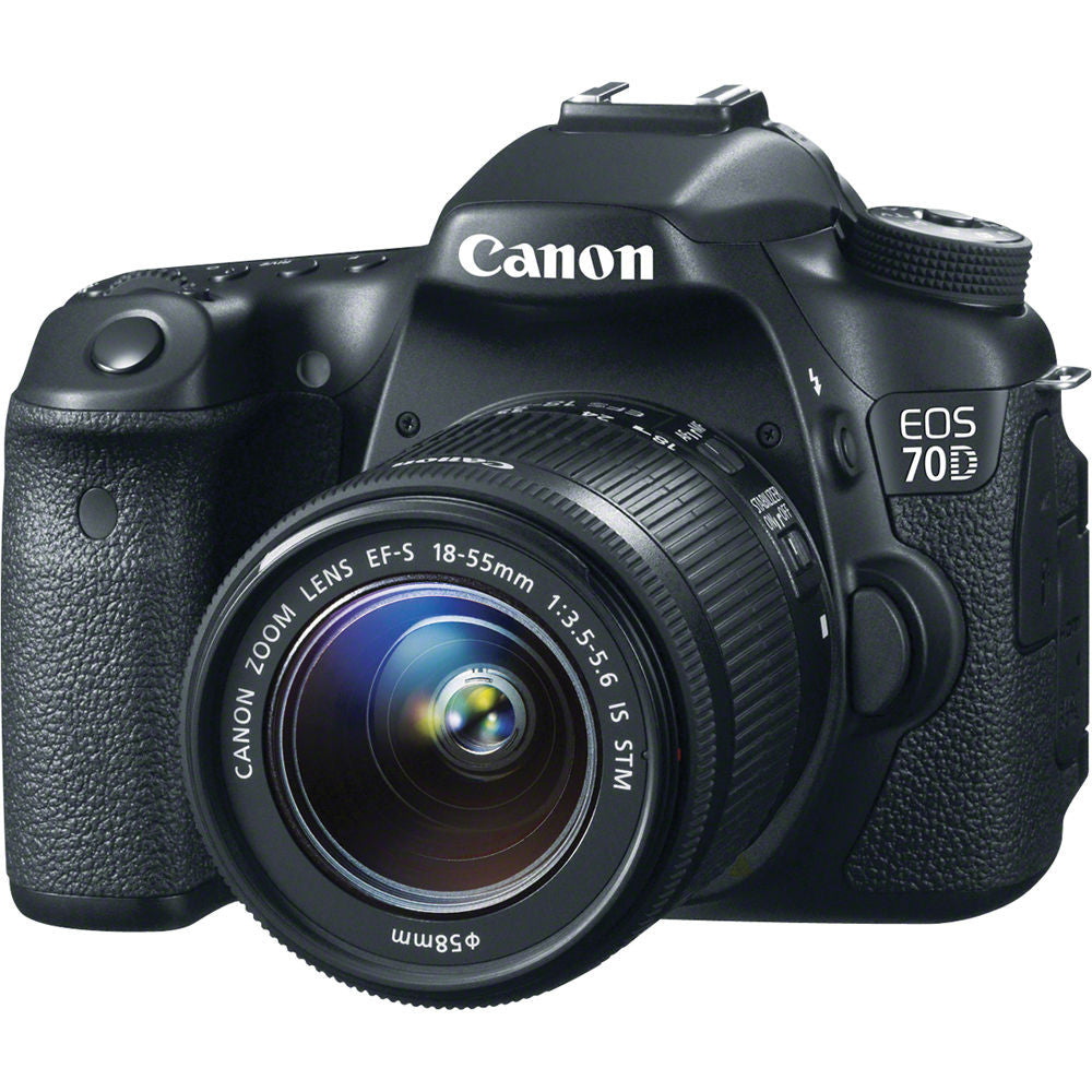 Canon EOS 70D DSLR Camera with 18-55mm STM Lens f/3.5-5.6 - Professional Photography for Travel, Portraits & Vlogging