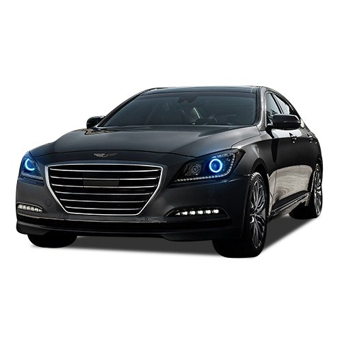 Flashtech LED RGB Multi-Color Halo Ring Headlight Kit with Bluetooth RF Remote & App Control - Compatible with Hyundai Genesis 2015-2016 | Customizable Lighting for Cars, Trucks & Night Driving