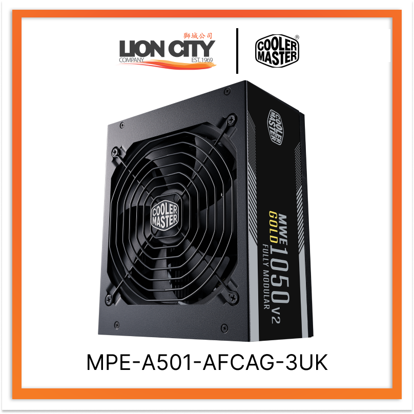 Cooler Master MPE A501 AFCAG 3UK CM MWE Gold V2 1050W Full Modular ATX3 Power Supply - High Efficiency PSU for Gaming PC, Workstation & Crypto Mining Rig