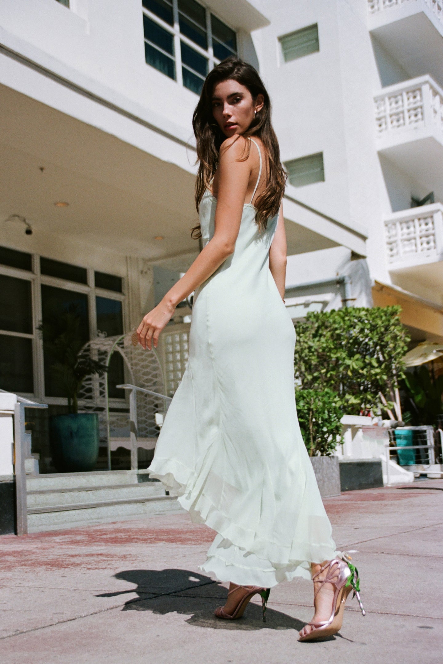 Chesley Chiffon Slip Dress - Elegant Women's Summer Nightgown & Loungewear for Home, Vacation & Special Occasions