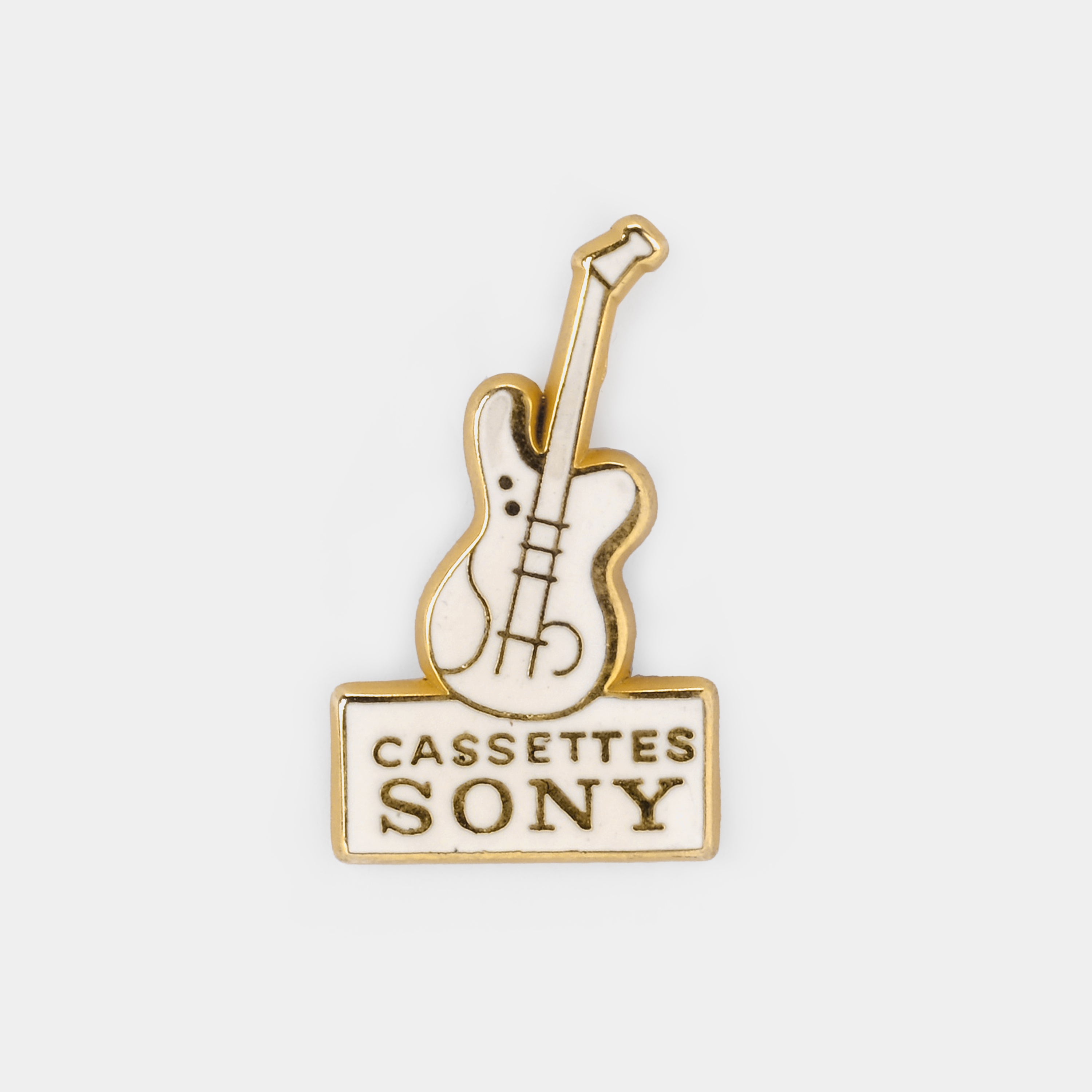 Vintage Sony Cassette Enamel Pin - Retro Music Accessory for Jackets, Bags & Gifts - 80s 90s Nostalgic Collectible