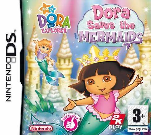 Dora the Explorer: Dora Saves the Mermaids Nintendo DS Game - PAL Version - Fun Adventure Game for Kids - Perfect for Family Game Night & Travel Entertainment