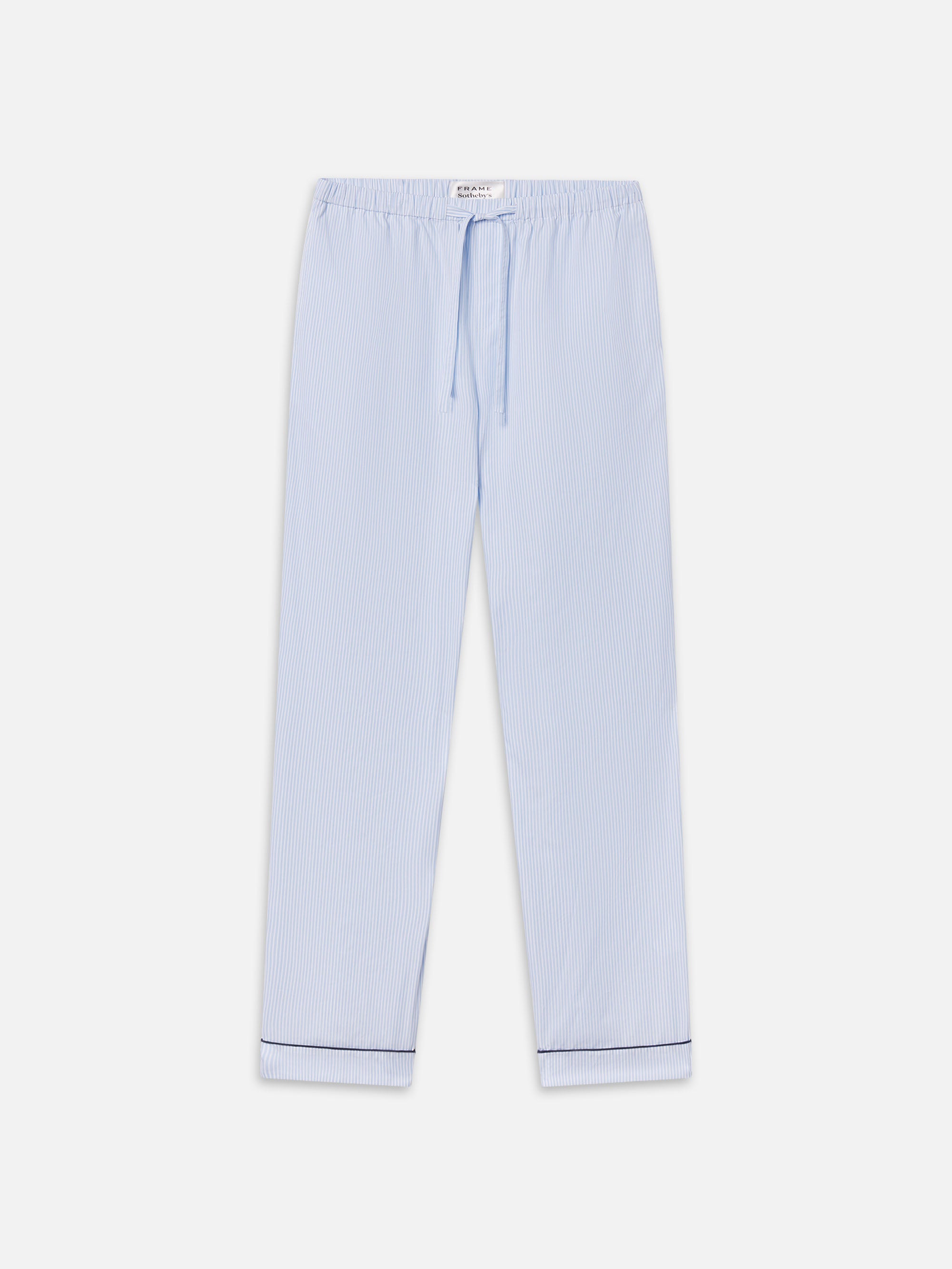 Sotheby's Unisex Blue Striped Pajama Pants - Soft & Comfortable Sleepwear for Men and Women - Perfect for Lounging, Sleeping & Relaxing at Home