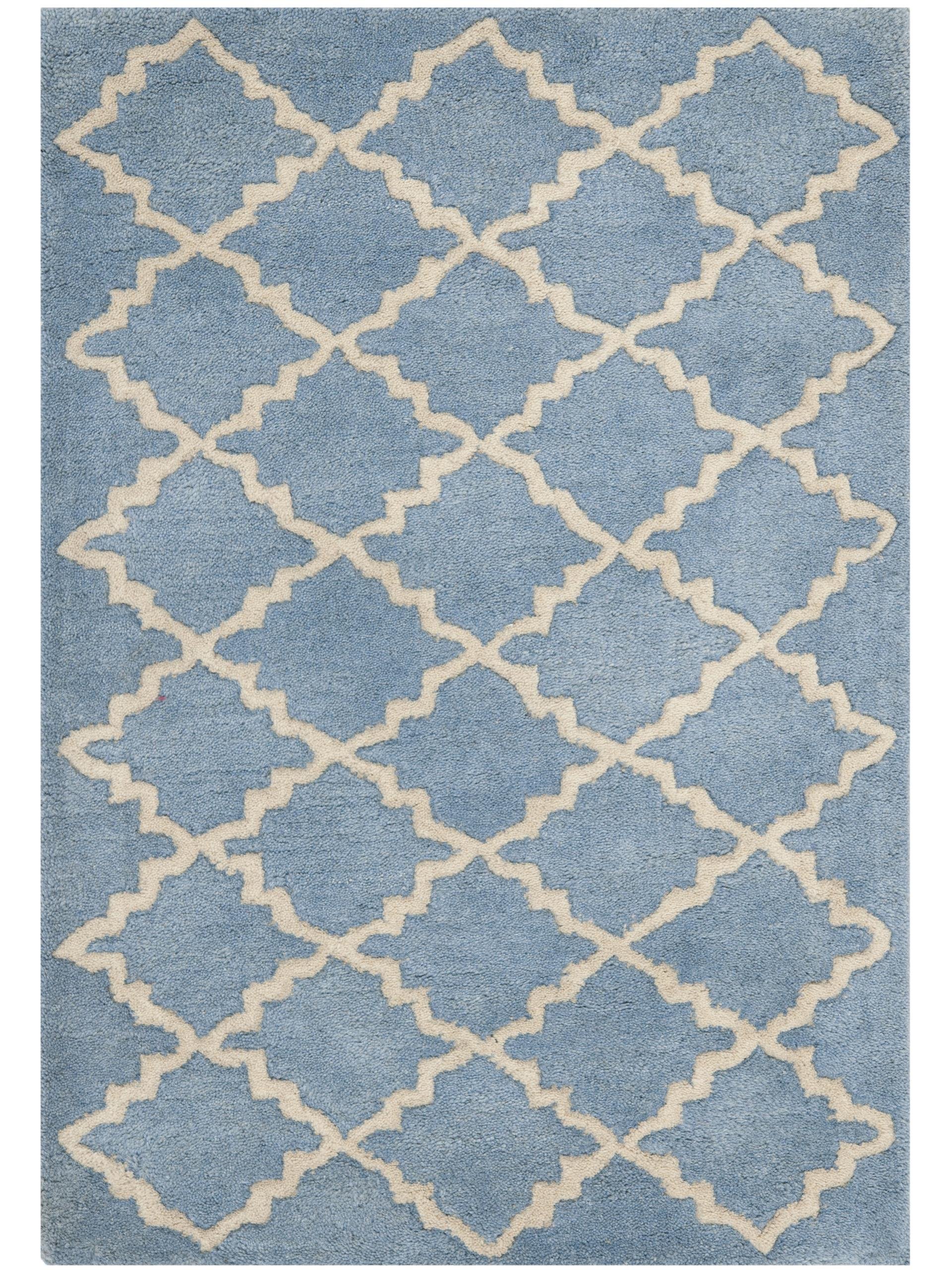 Chatham Blue Gray Square Rug 7' x 7' - Soft Modern Area Rug for Living Room, Bedroom & Office Decor