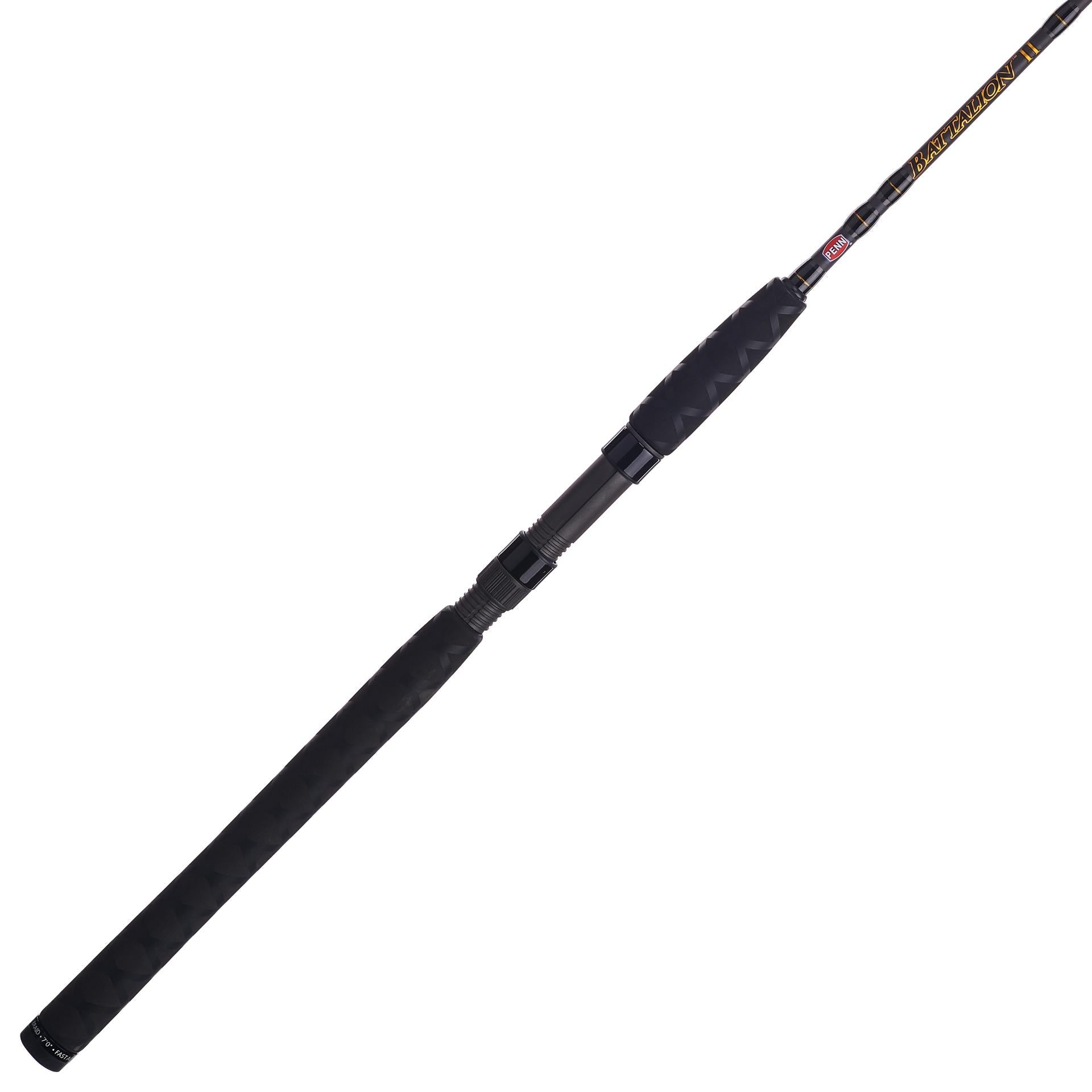 Battalion™ II Inshore Casting Rod - Premium Saltwater Fishing Rod for Bass, Redfish, Snook - Perfect for Kayak, Pier, and Shore Fishing Adventures