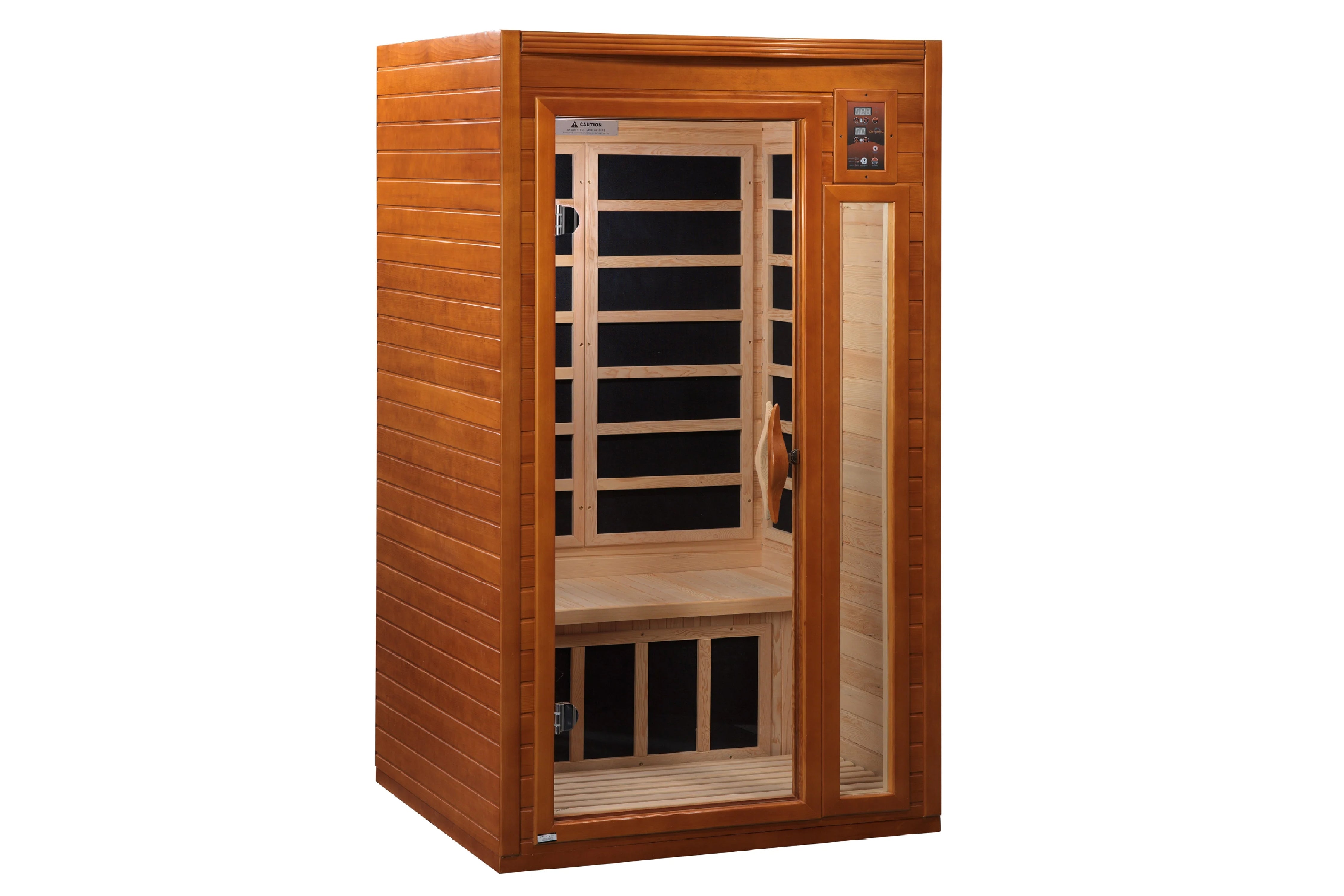 Dynamic Barcelona Low EMF Far Infrared Sauna for Home Relaxation & Detox - Portable Wooden Sauna for Weight Loss & Pain Relief
