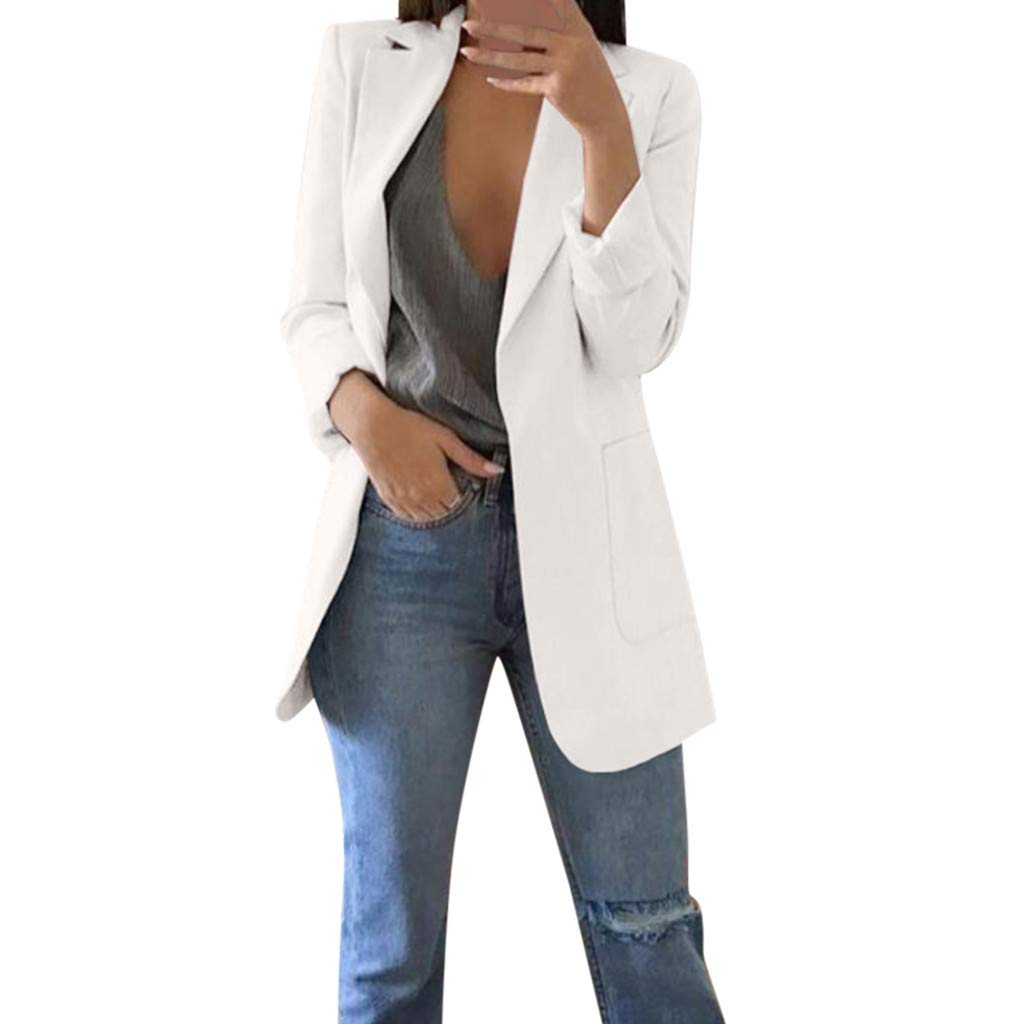 Women's Long Sleeve Winter Coat - Office Cardigan Jacket for Autumn & Winter | Warm Workwear for Business Women & Professional Outfits