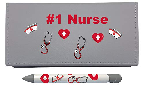 Premium Nurse Desk Set - Greeting Pen with Sticky Notes (1603) | Perfect for Medical Professionals, Office Organization & Thank You Gifts for Healthcare Workers