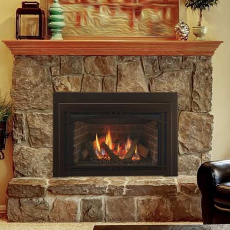 Majestic RUBY35 Direct Vent Gas Fireplace Insert - 35,000 BTU, Efficient Heating for Living Rooms & Bedrooms | Cozy & Stylish Home Heating Solution