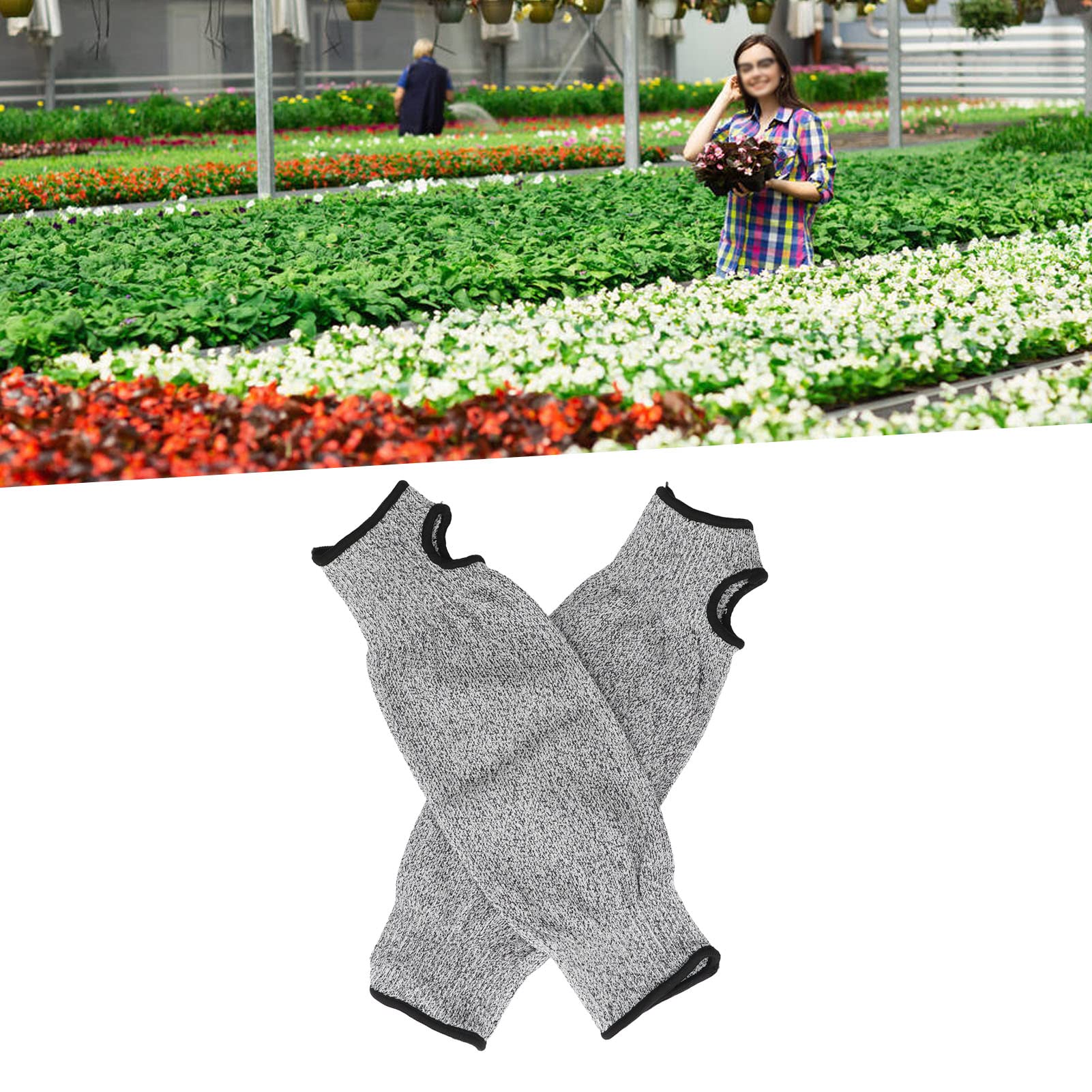 Haofy Cut & Heat Resistant Arm Sleeves - Anti-Abrasion Safety Arm Guards for Gardening, Kitchen Work & Farm Use - Protective Gear for Cooking, Landscaping & Outdoor Activities