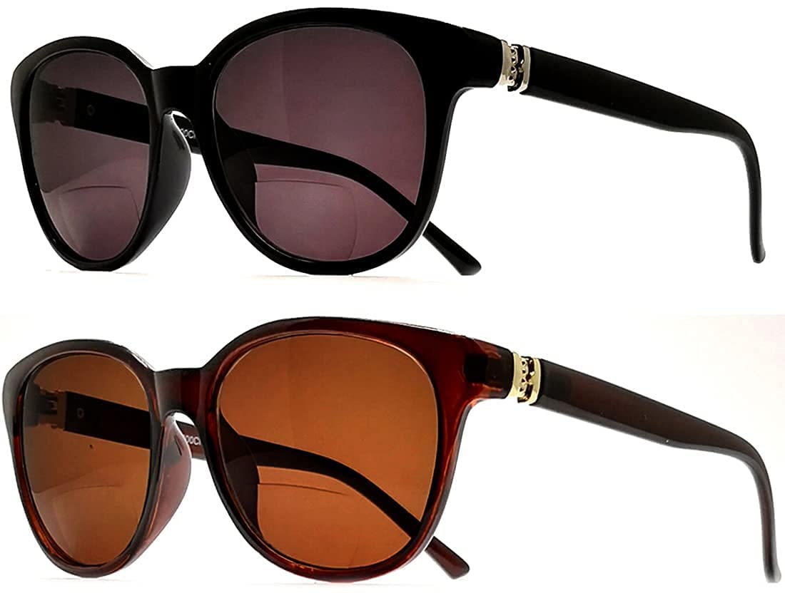 Bifocal Sunglasses for Women - Fashion Reading Glasses for Outdoor & Driving