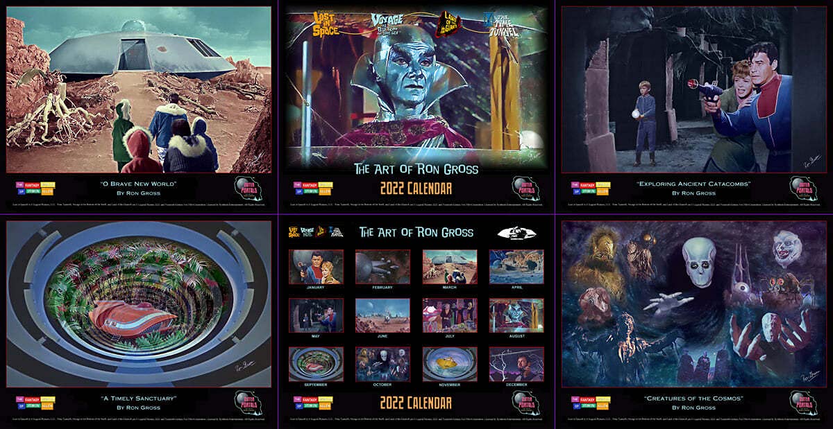 Basement The Fantasy Worlds of Irwin Allen - 2022 Wall Calendar - Lost in Space Theme - Perfect for Sci-Fi Fans, Home & Office Decor, Gift for TV Show Enthusiasts