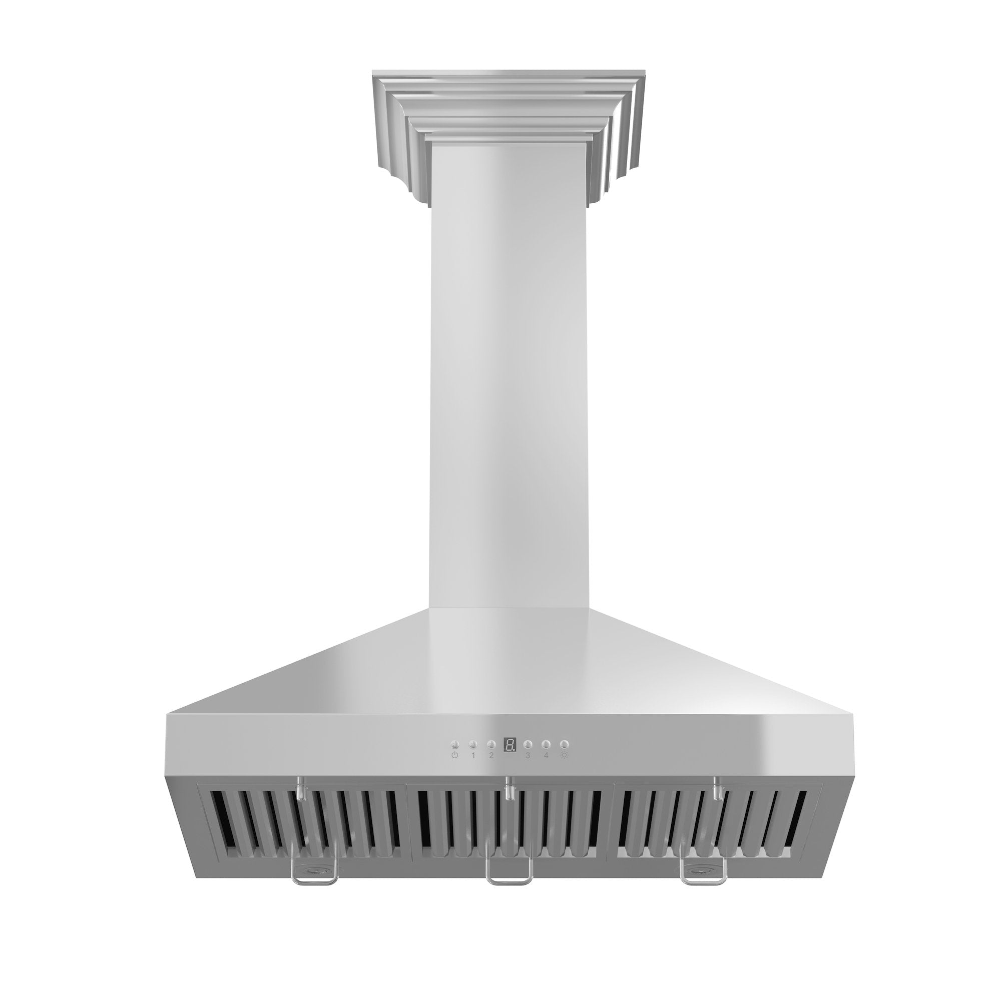 ZLINE KL3CRN Stainless Steel Convertible Wall Mount Range Hood with Crown Molding - Professional Kitchen Ventilation for Home Cooking & Baking
