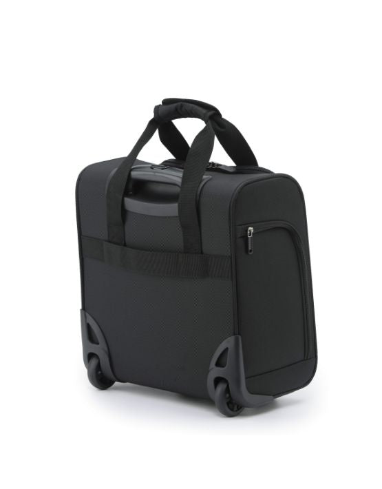 Tosca AIR5055 Underseat Trolley Carry-On Luggage - Black Compact Cabin Bag for Air Travel, Business Trips & Weekend Getaways