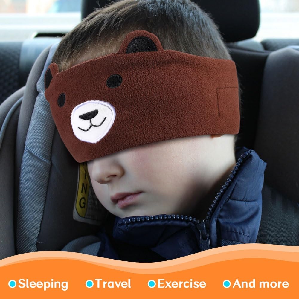 Wireless Kids Headphones for Children & Toddlers - Over Ear Headphones with Thin Speakers & Ultra Soft Fleece Headband (Fox Design) - Perfect for Online Learning, Travel, and Home Use