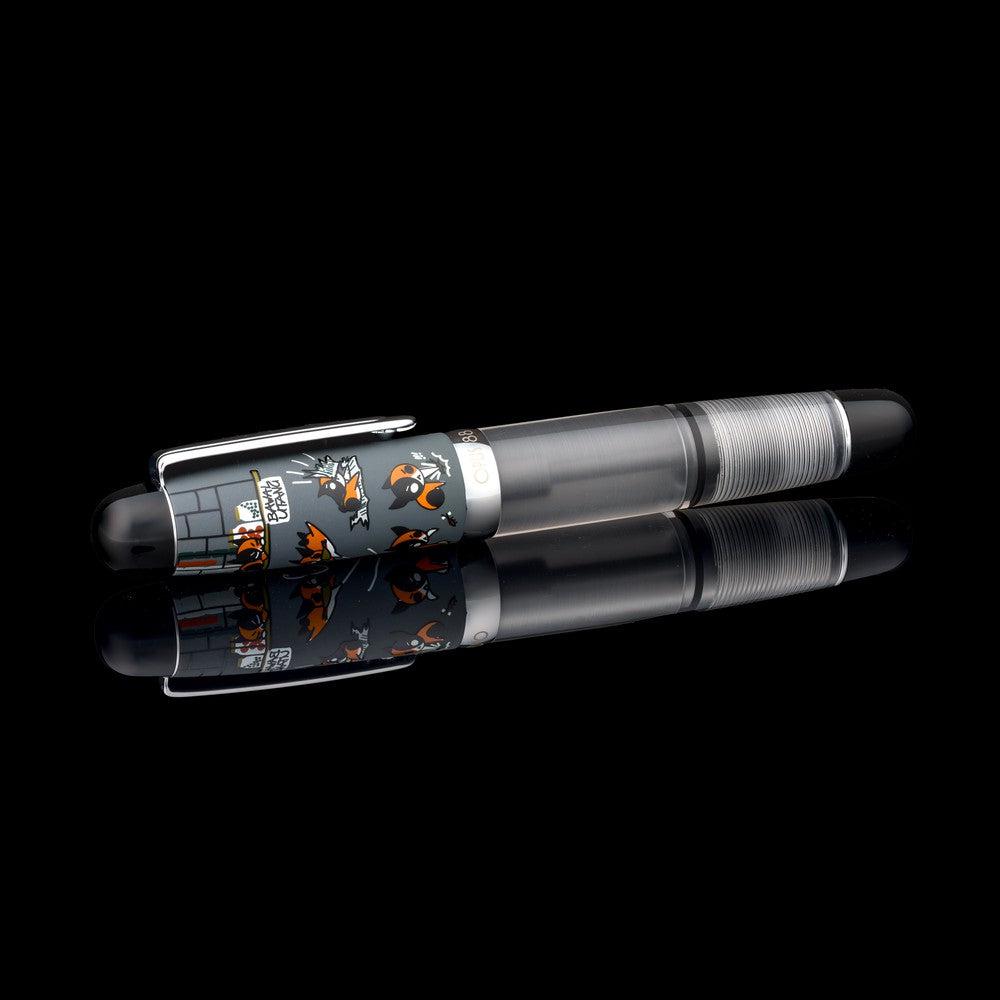 Opus 88 × Twenty Sides Grumpy Ming Ming Fountain Pen - Premium Japanese Eyedropper Fountain Pen with Jowo Nib - Perfect for Calligraphy, Journaling & Gift Giving