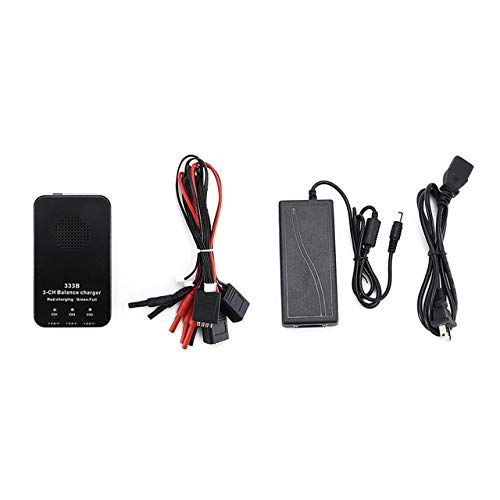 3 in 1 Fast Charging Intelligent Breeze Battery Charger - UAV Drone Accessories with US Plug (Black) | Perfect for Travel, Outdoor Adventures & Professional Photography