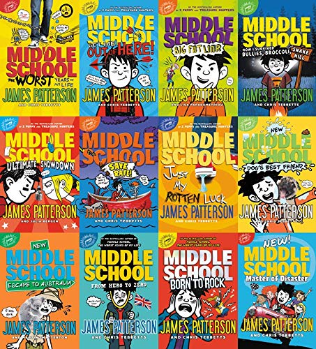 Middle School James Patterson Book Series - 12 Book Set for Kids & Teens | Perfect for Classroom Reading, Book Clubs & Gifts