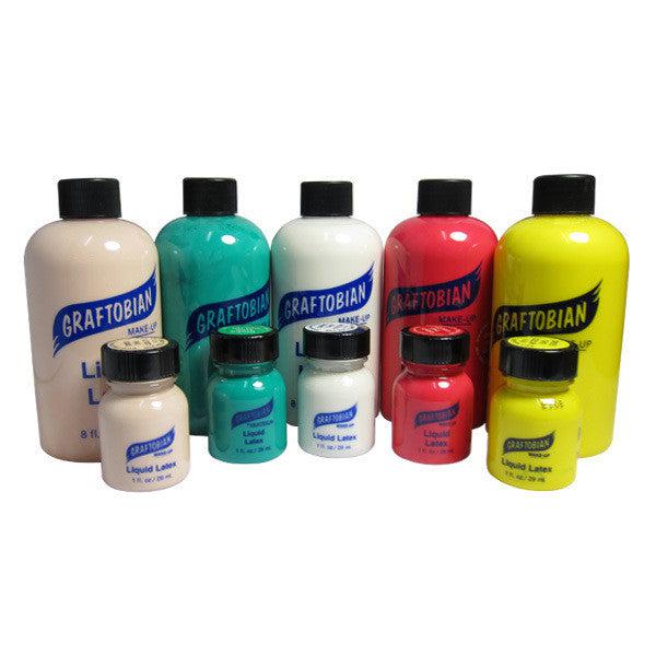 Graftobian Liquid Latex for Special Effects Makeup - Professional SFX Body Paint & Prosthetic Adhesive - Perfect for Halloween, Cosplay & Theater Costumes