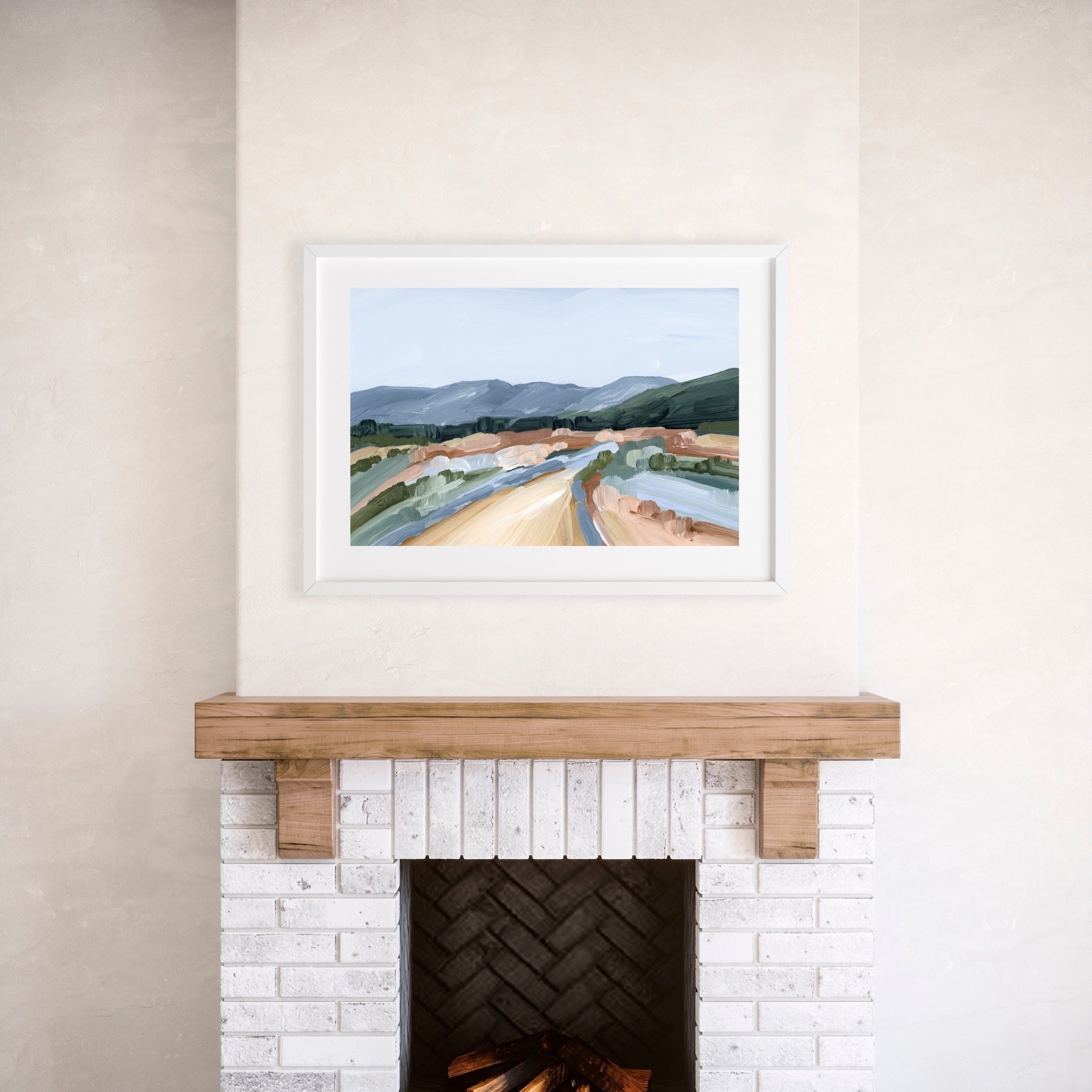 At Altitude Art Print - Mountain Landscape Wall Decor for Home & Office - Perfect for Living Room, Bedroom, or Office Space