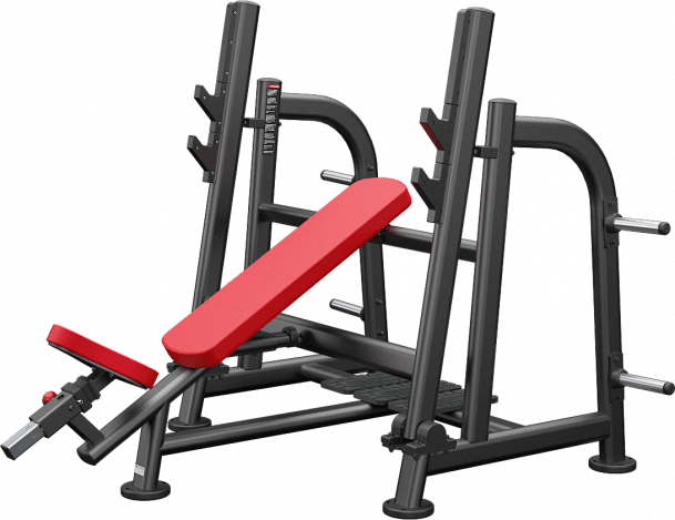 ATLANTIS Olympic Incline Bench Press with Pivot - Adjustable Weight Bench for Strength Training & Home Gym Workouts - Perfect for Bodybuilding, Powerlifting & Fitness Enthusiasts