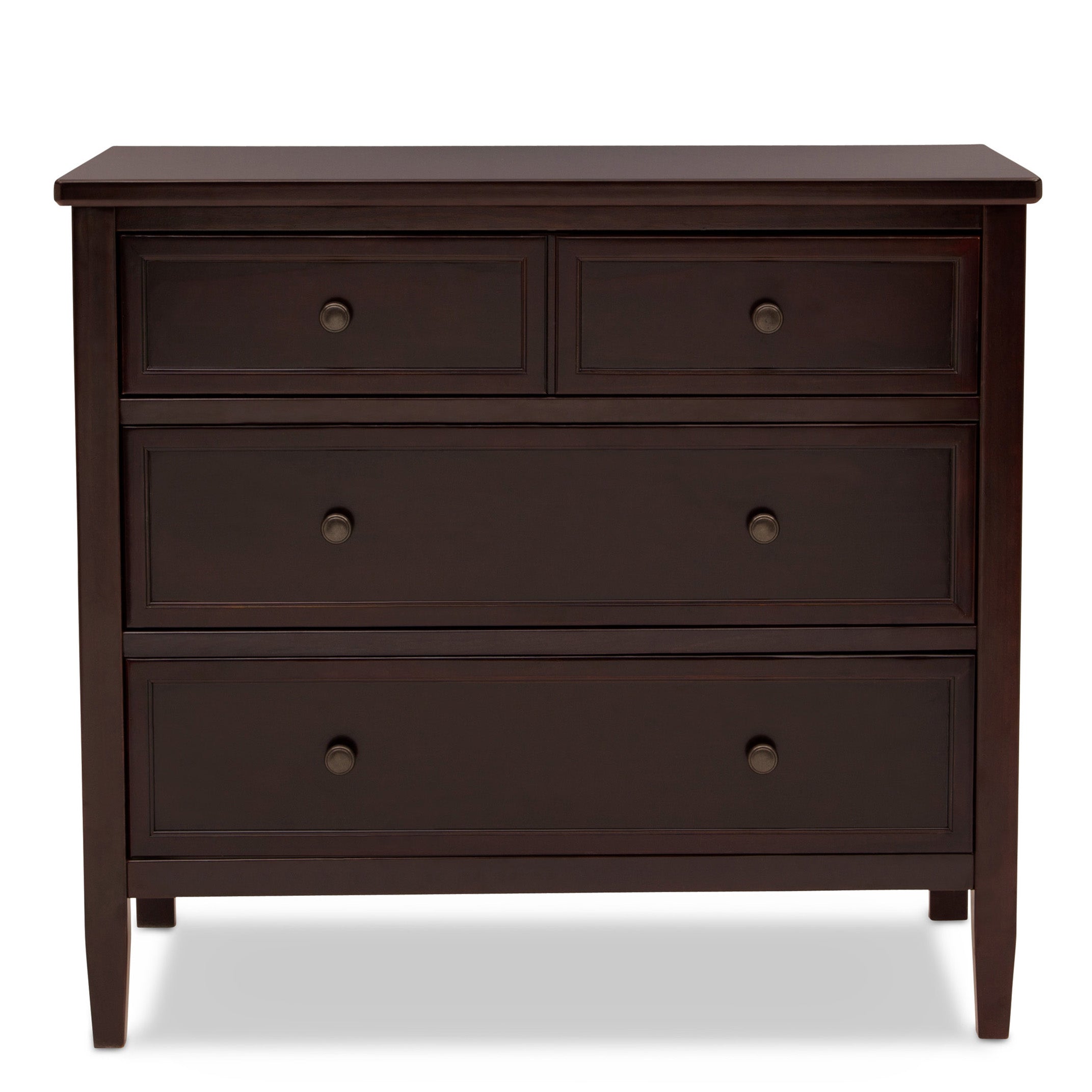 Epic 3 Drawer Dresser with Interlocking Drawers - Sturdy Wooden Chest of Drawers for Bedroom, Nursery & Closet Organization | Perfect for Home Storage & Space Saving