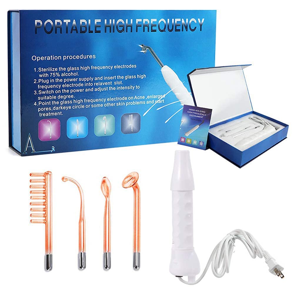 Yofuly High Frequency Facial Wand - Portable Handheld Skin Care Device for Face, Body & Hair Treatment | Professional Beauty Tool for Acne, Wrinkles & Skin Rejuvenation | Perfect for Home Spa & Salon Use