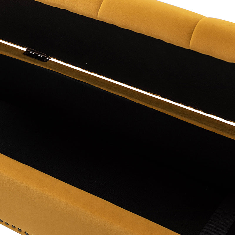 Egmund Upholstered Flip Top Storage Bench - Stylish Ottoman with Hidden Storage for Bedroom, Living Room & Entryway - Perfect for Home Organization & Extra Seating