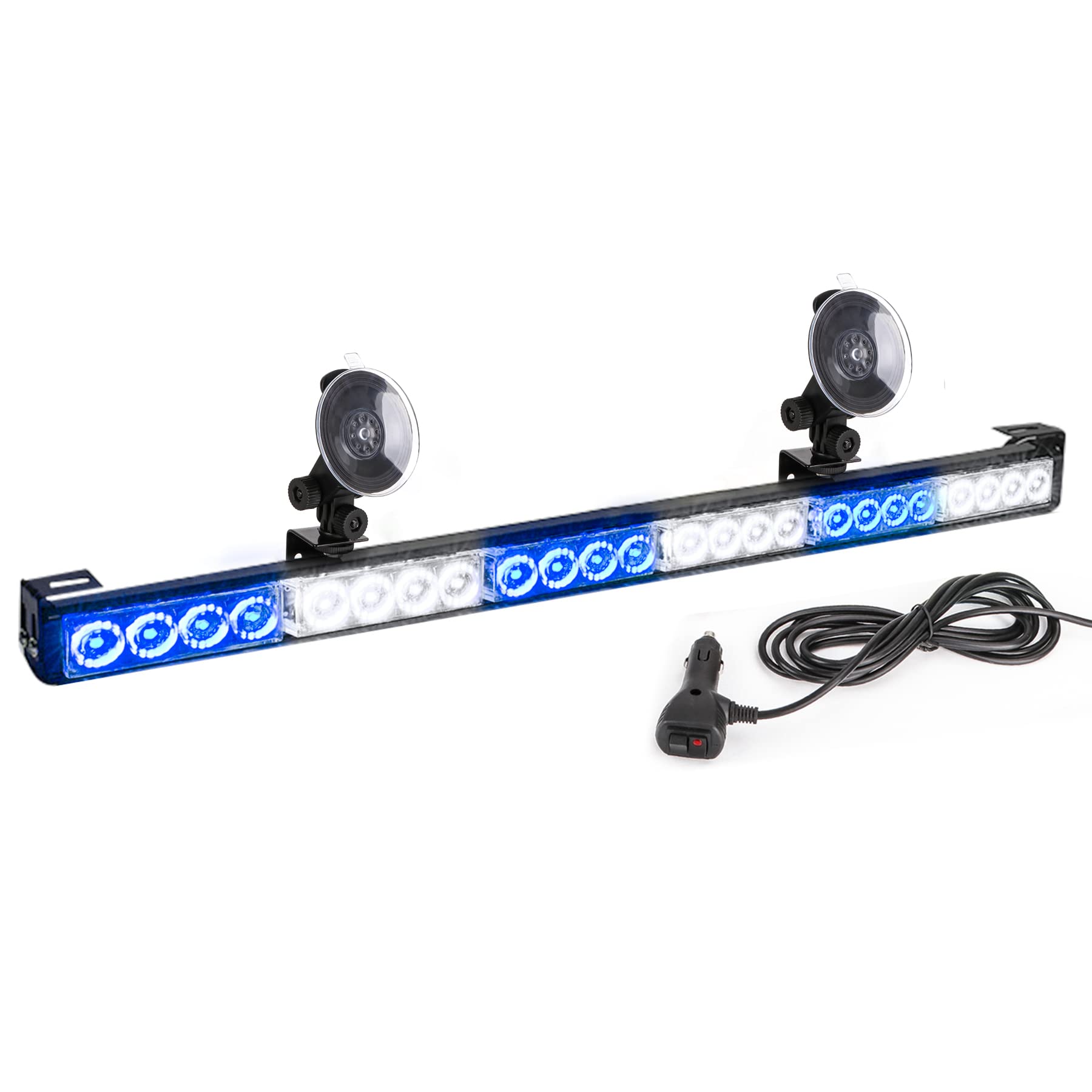 First Responder Blue & White Emergency Strobe Lights - 27