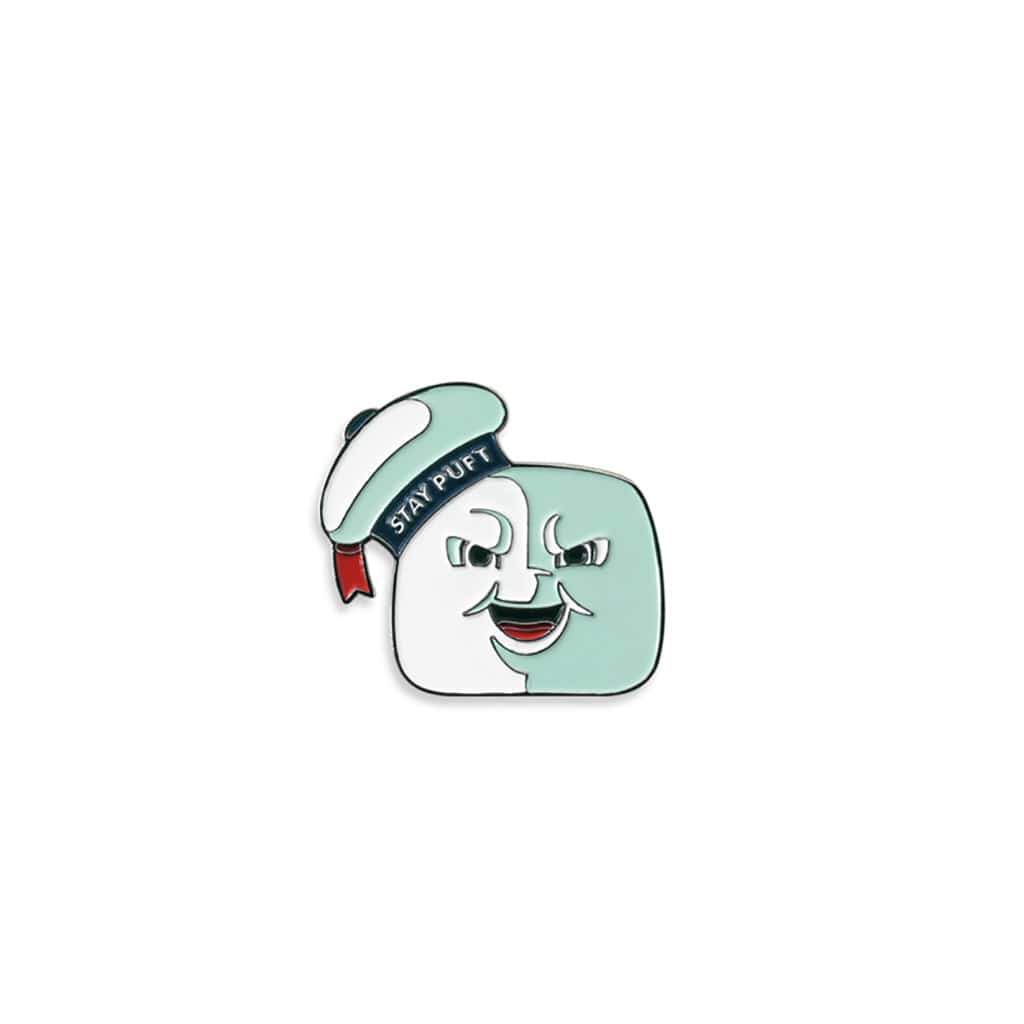 Ghostbusters Stay Puft Marshmallow Man Enamel Pin - Collectible Badge for Fans, Cosplay, Backpacks & Jackets