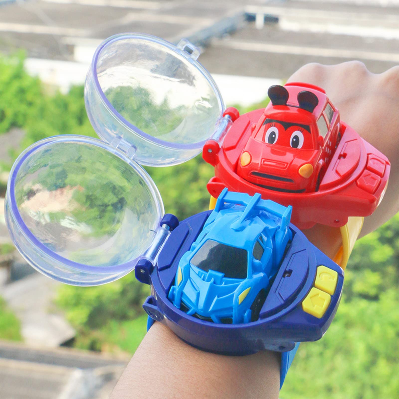 2022 New Kids Remote Control Car Toy with USB Charging - Mini Cartoon Racing Watch Toy Car for Boys & Girls (Blue) | Perfect Birthday Gift, Indoor/Outdoor Play, STEM Learning Toy