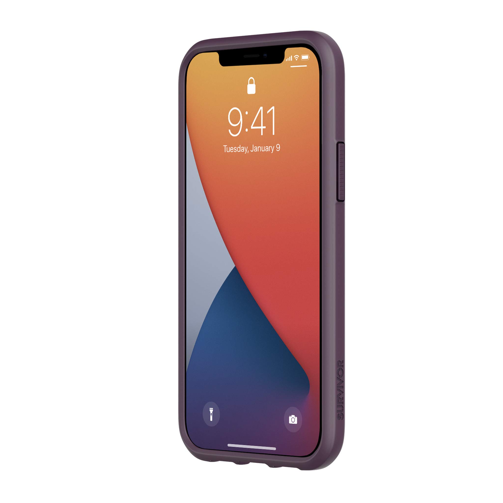Griffin Survivor Strong GIP-048-PUR Rugged Protective Case for iPhone 12 & iPhone 12 Pro - Shockproof & Drop Protection - Purple | Perfect for Outdoor Adventures, Construction Work & Active Lifestyles
