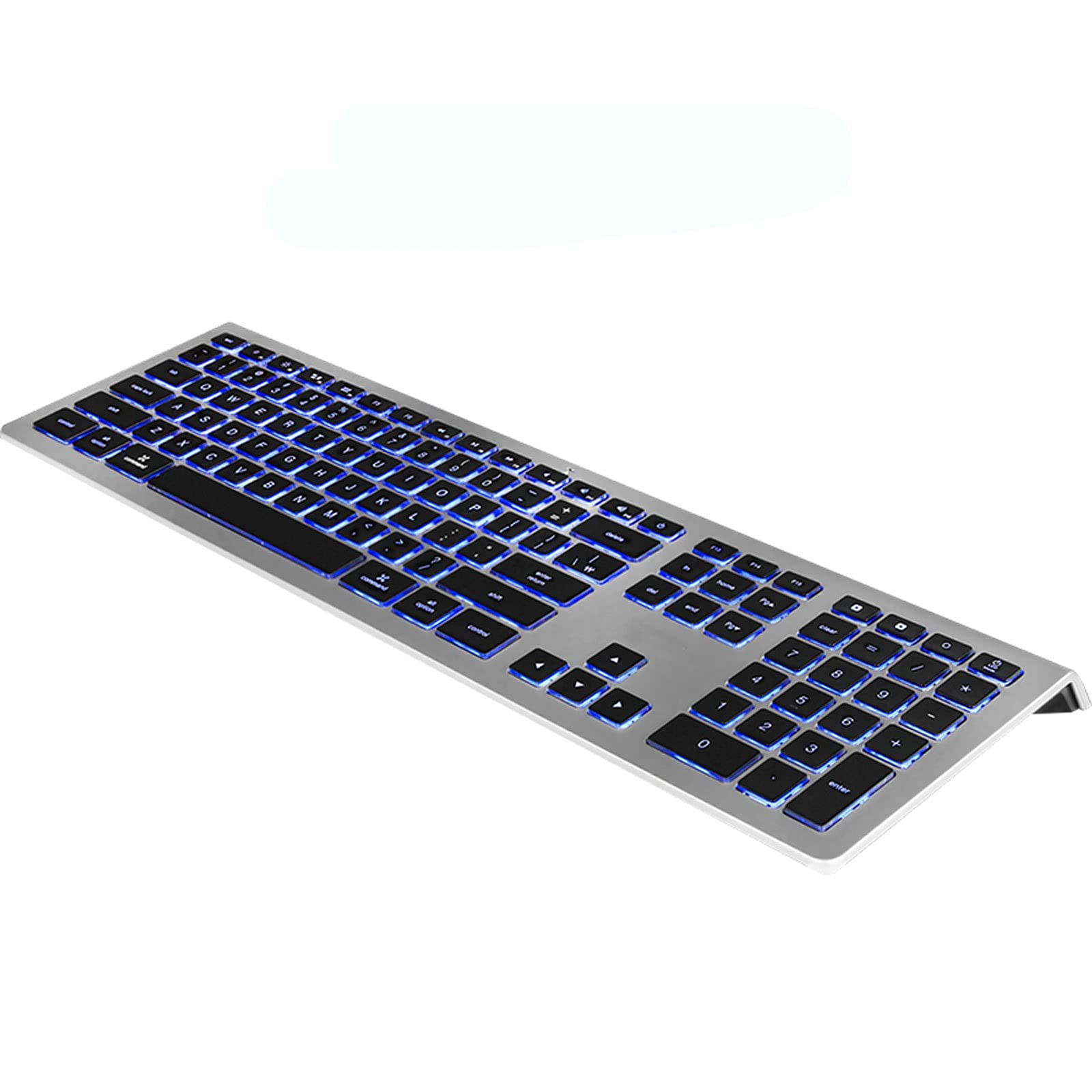 MUMUJJ RGB Gaming Keyboard - Ultra-Thin Silent Mechanical Keyboard with 7-Color Backlight, USB Wired Keyboard for PC, Mac, Windows, Laptop, Desktop - Perfect for Gaming, Office Work & Typing