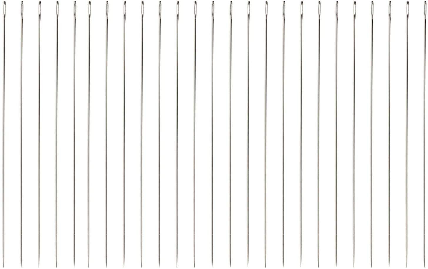 Beadsmith BN15 English Beading Needles Size 15 (100 Needles) - 4 Packs of 25 | Fine Wire Needles for Jewelry Making, Beading, Embroidery & Crafting | Perfect for Delicate Seed Beads and Intricate Designs