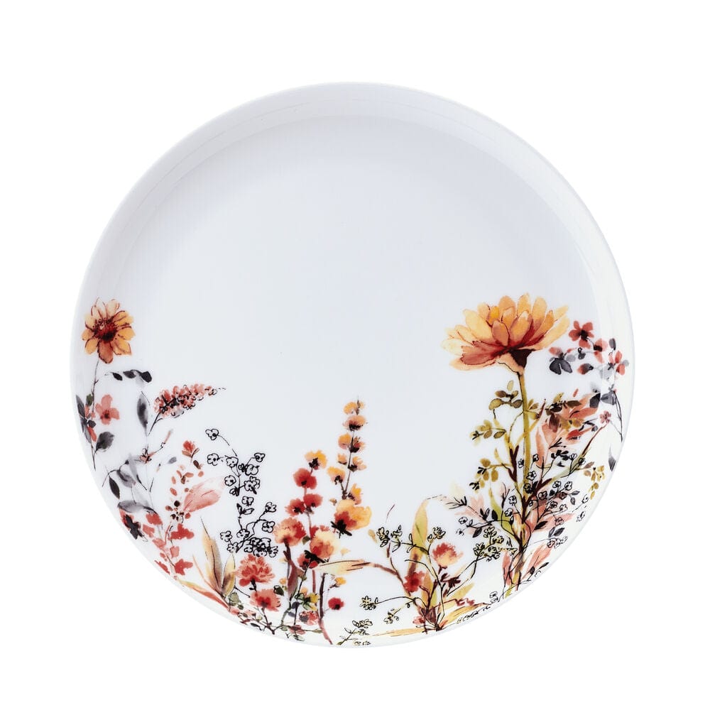 Wildflower Bliss 12-Piece Dinnerware Set - Porcelain Plates, Bowls & Mugs for 4 - Elegant Floral Design for Everyday Dining, Dinner Parties & Home Decor
