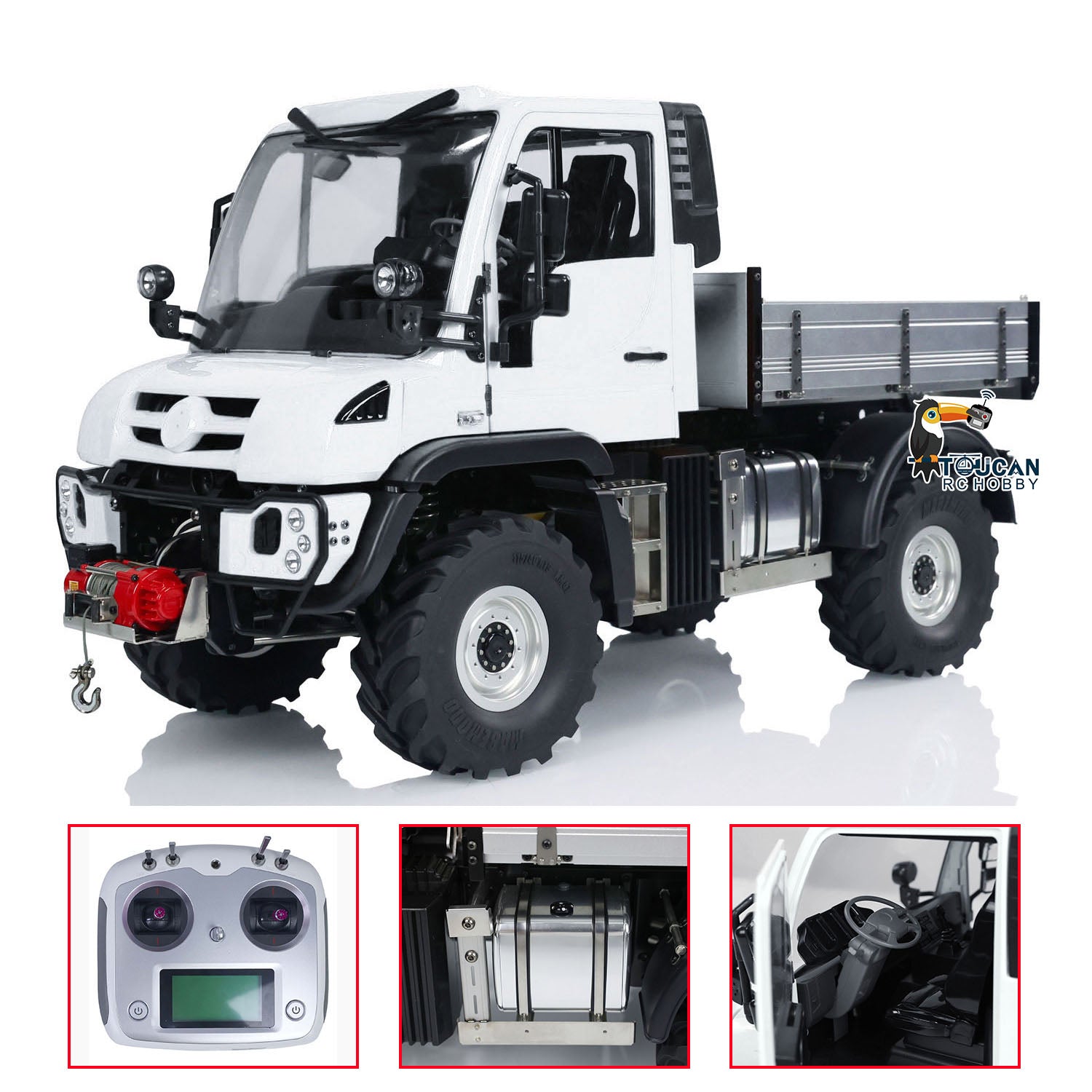1:10 Scale 4WD U423 4X4 RC Rock Crawler Off-Road Remote Control Car - FlySky I6S Radio, PNP Ready, Assembled & Painted - Perfect for Hobbyists, Backyard Crawling & Trail Adventures
