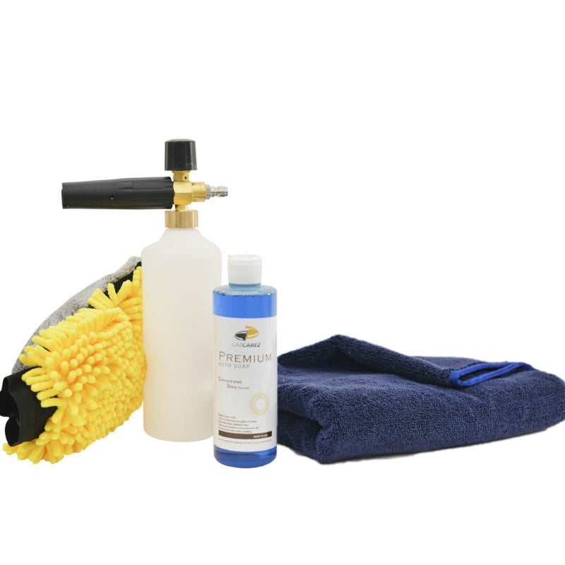 Premium Foam Cannon & Car Wash Kit with Stripper Suds - High Pressure Foam Lance for Deep Cleaning, Wax Removal & Detailing - Perfect for Home, Auto Shops & Professional Detailing Services