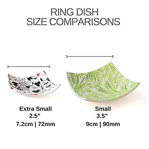 Small Cat-Themed Ring Holder & Trinket Dish - Perfect Home Decor & Housewarming Gift for Cat Lovers | Ideal for Jewelry Organization and Bathroom Vanity Display