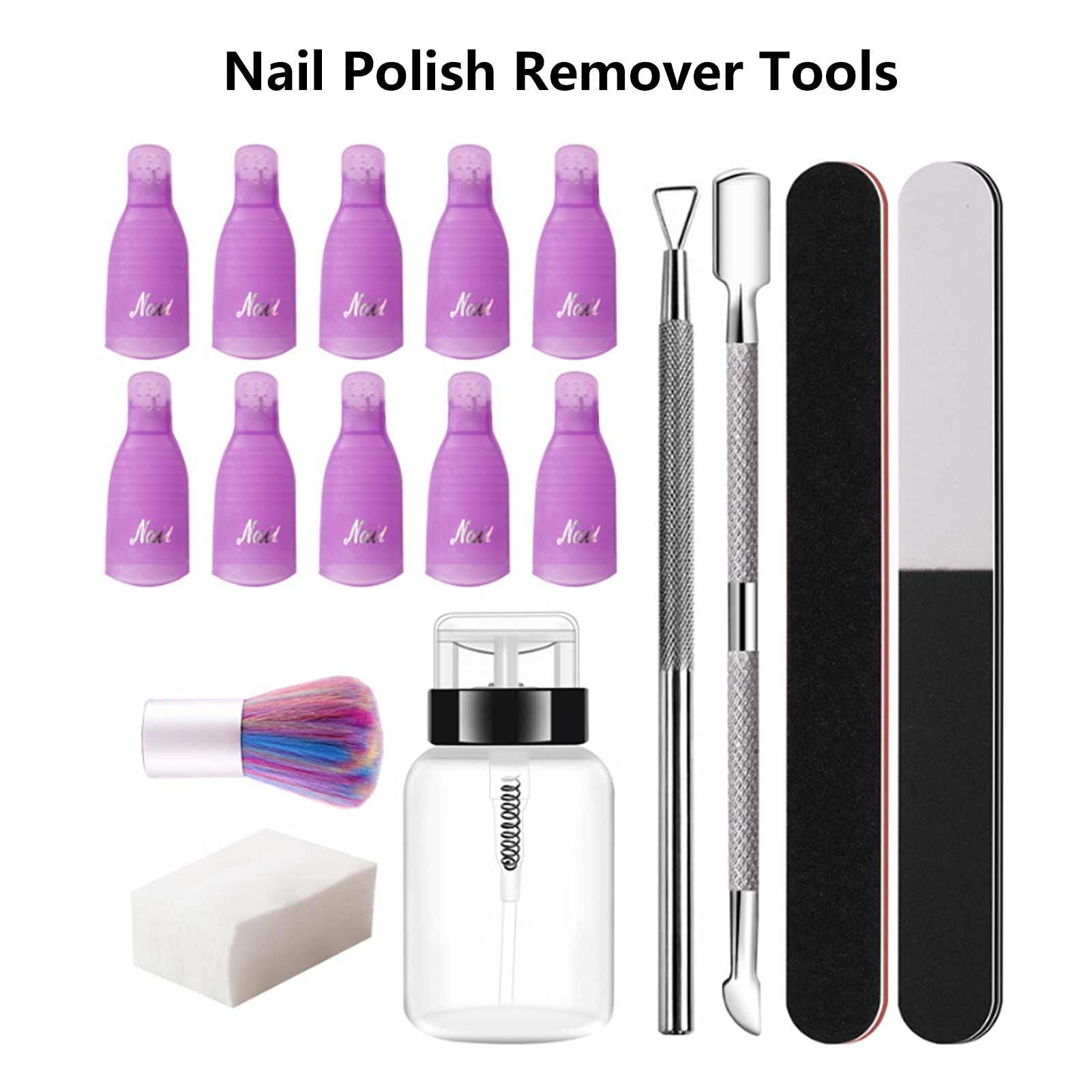 Professional Nail Polish & Gel Remover Kit - Acrylic Nail Soak Off Tools for Salon & Home Use - Perfect for Manicures, Pedicures & DIY Nail Care
