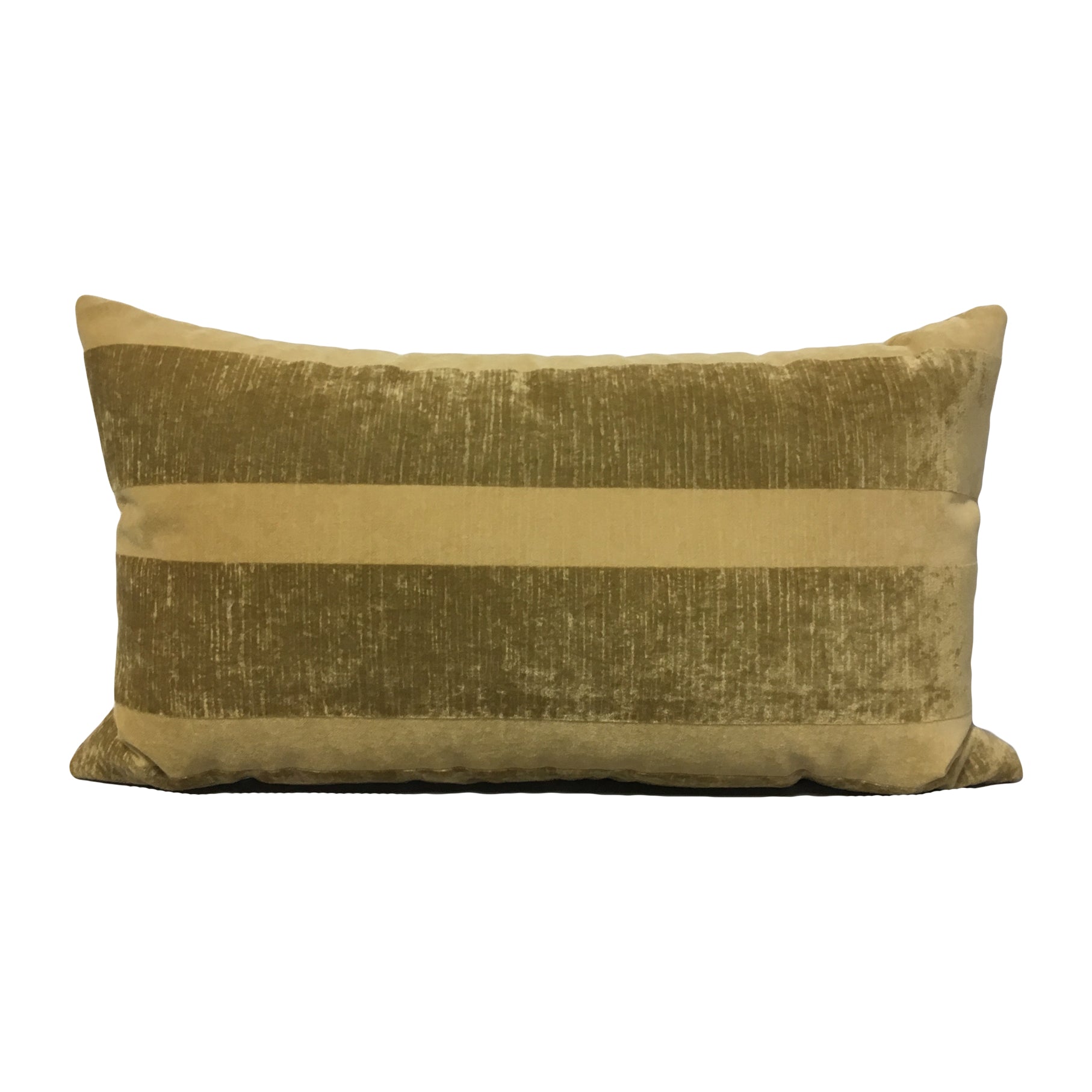 Goldenrod Stripe Lumbar Pillow 12x22 - Support Cushion for Sofa, Bed & Office Chair - Decorative Throw Pillow for Living Room, Bedroom & Home Decor