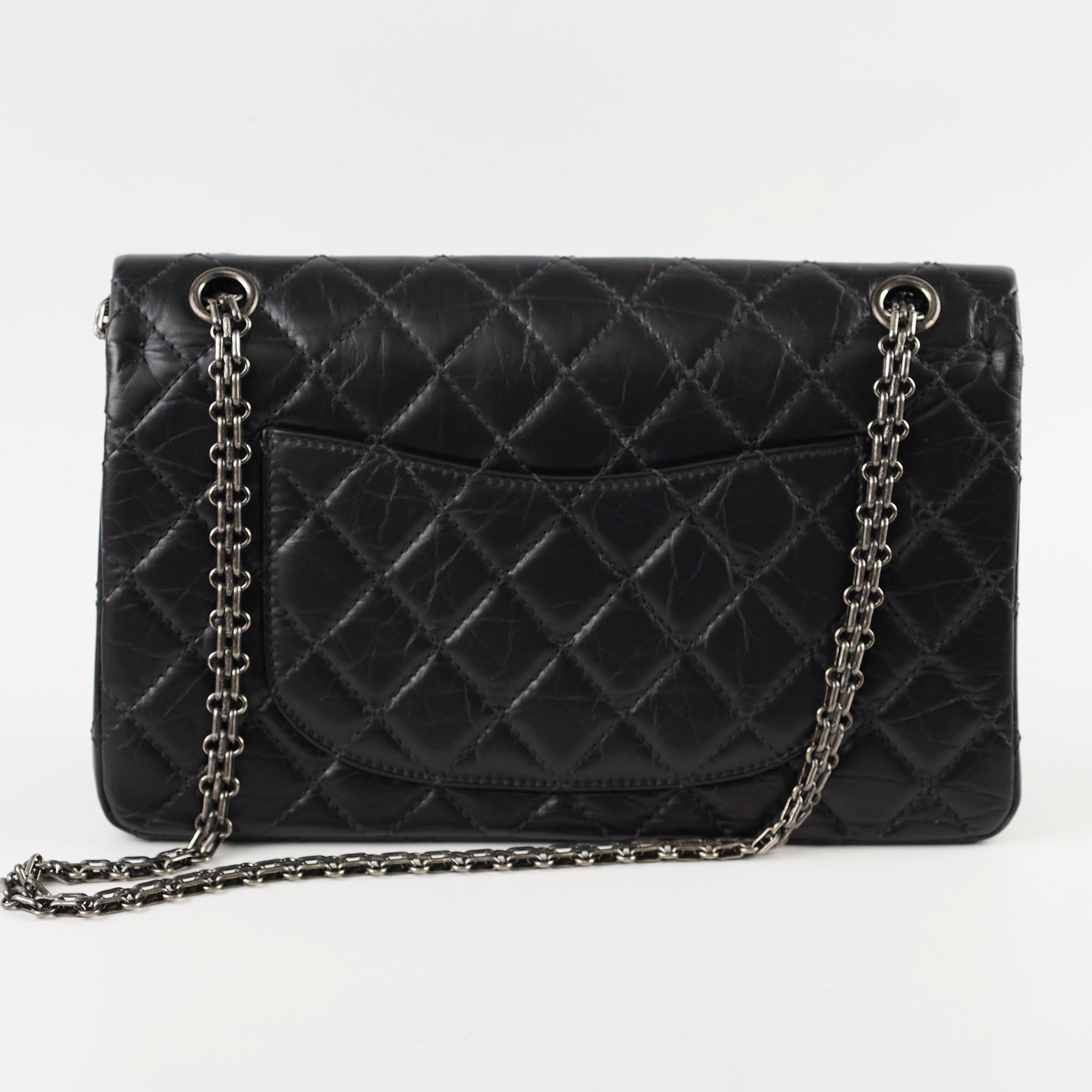 Chanel Reissue 226 Black Leather Handbag - Classic Flap Bag for Women | Luxury Designer Purse for Work, Evening & Special Occasions