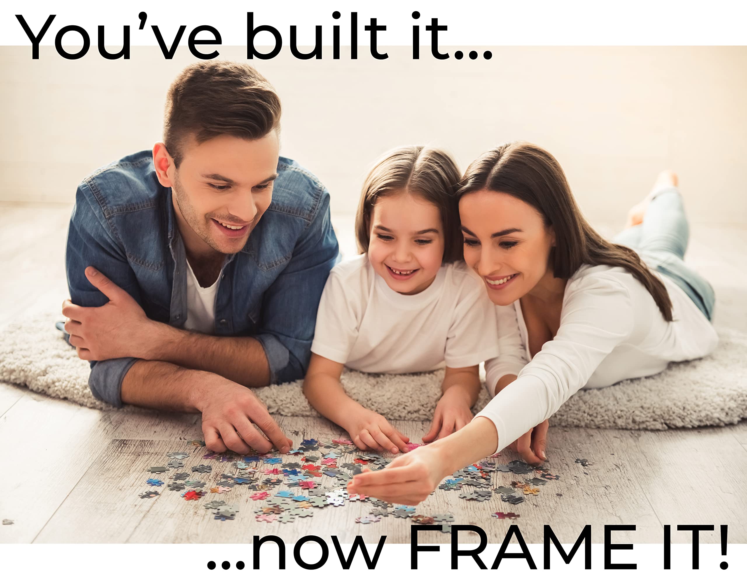 CountryArtHouse 24x32 Inch Puzzle Frame Set - White Wood Frame with Peel & Stick Puzzle Glue Sheets, Acrylic Front & Foam Backing Board - Perfect for Displaying Jigsaw Puzzles as Wall Art in Living Rooms, Bedrooms or Offices